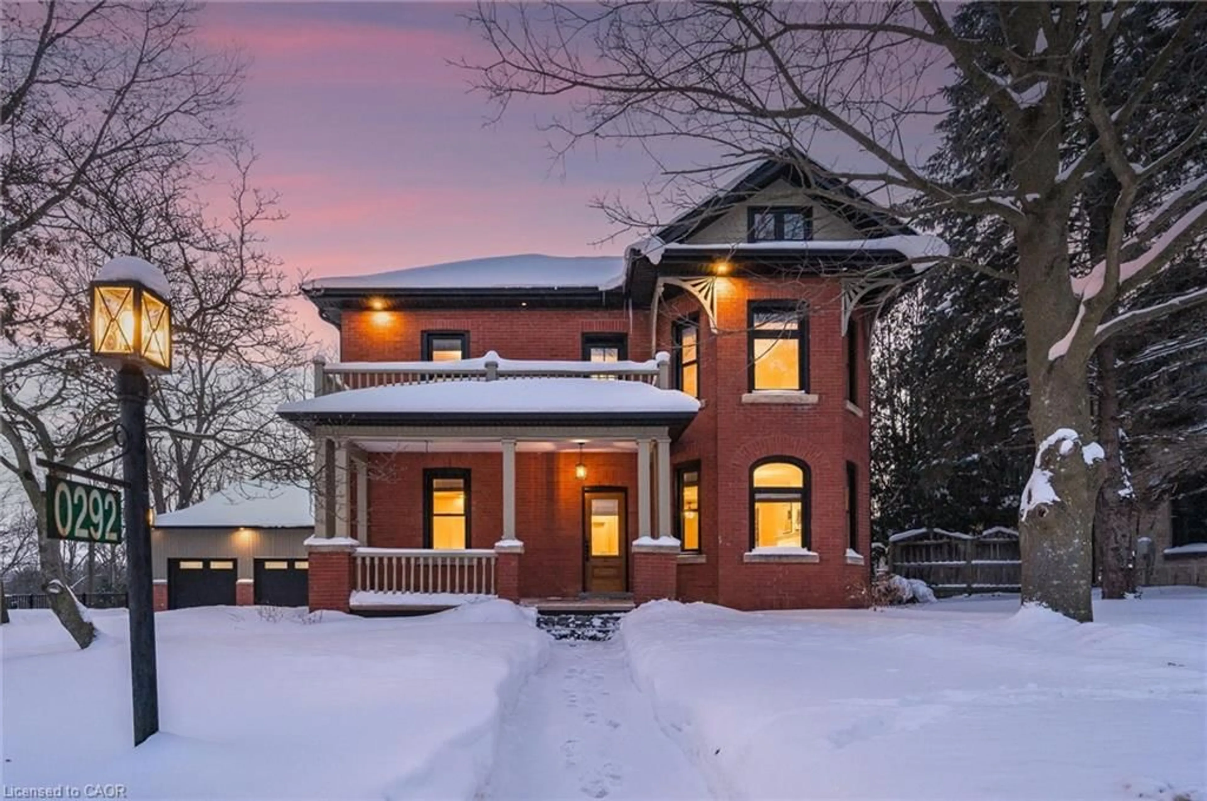 Home with brick exterior material, street for 292 Geddes St, Elora Ontario N0B 1S0