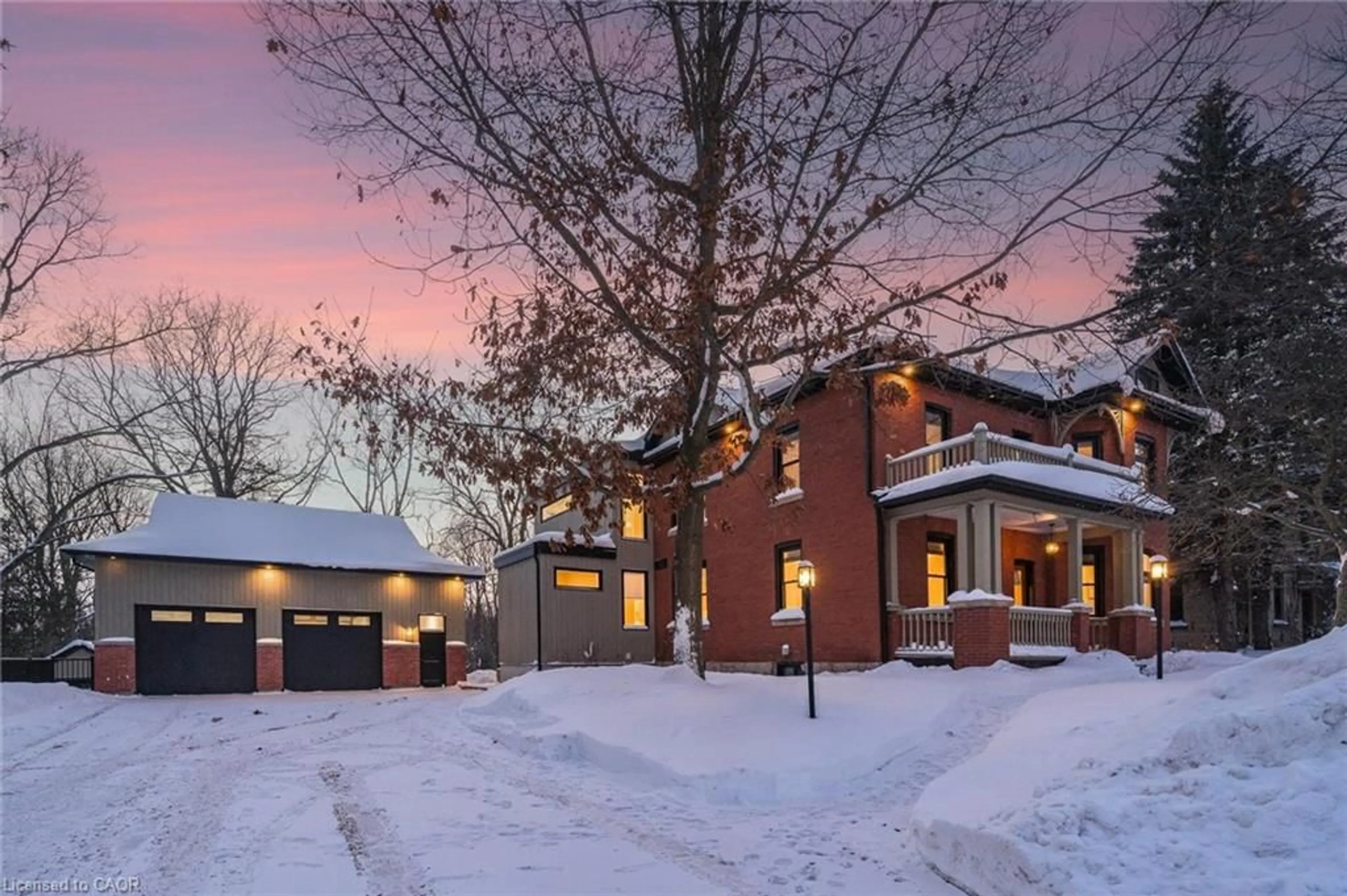 Home with brick exterior material, street for 292 Geddes St, Elora Ontario N0B 1S0