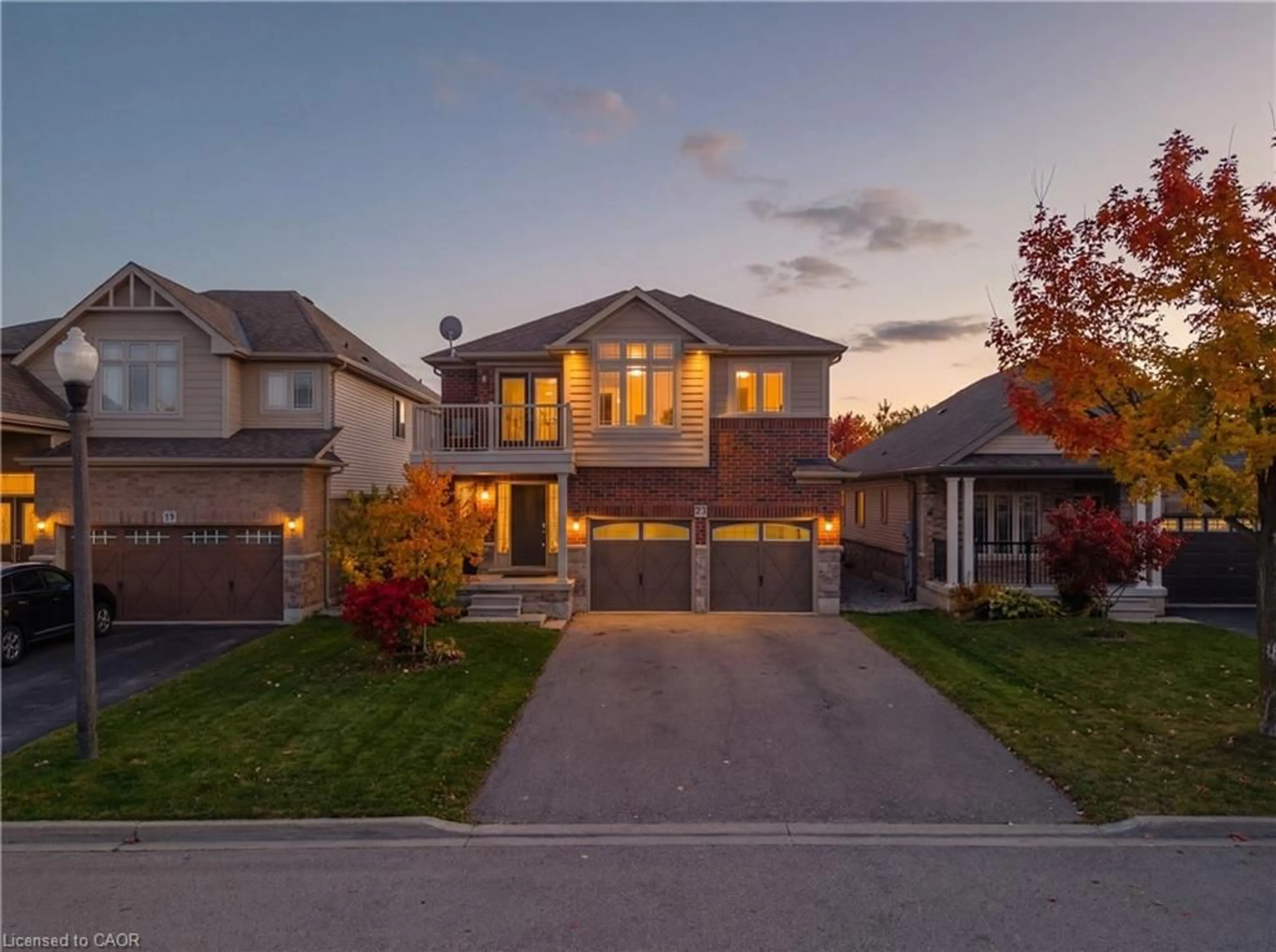 Home with brick exterior material, street for 23 Doon Creek St, Kitchener Ontario N2R 0B4