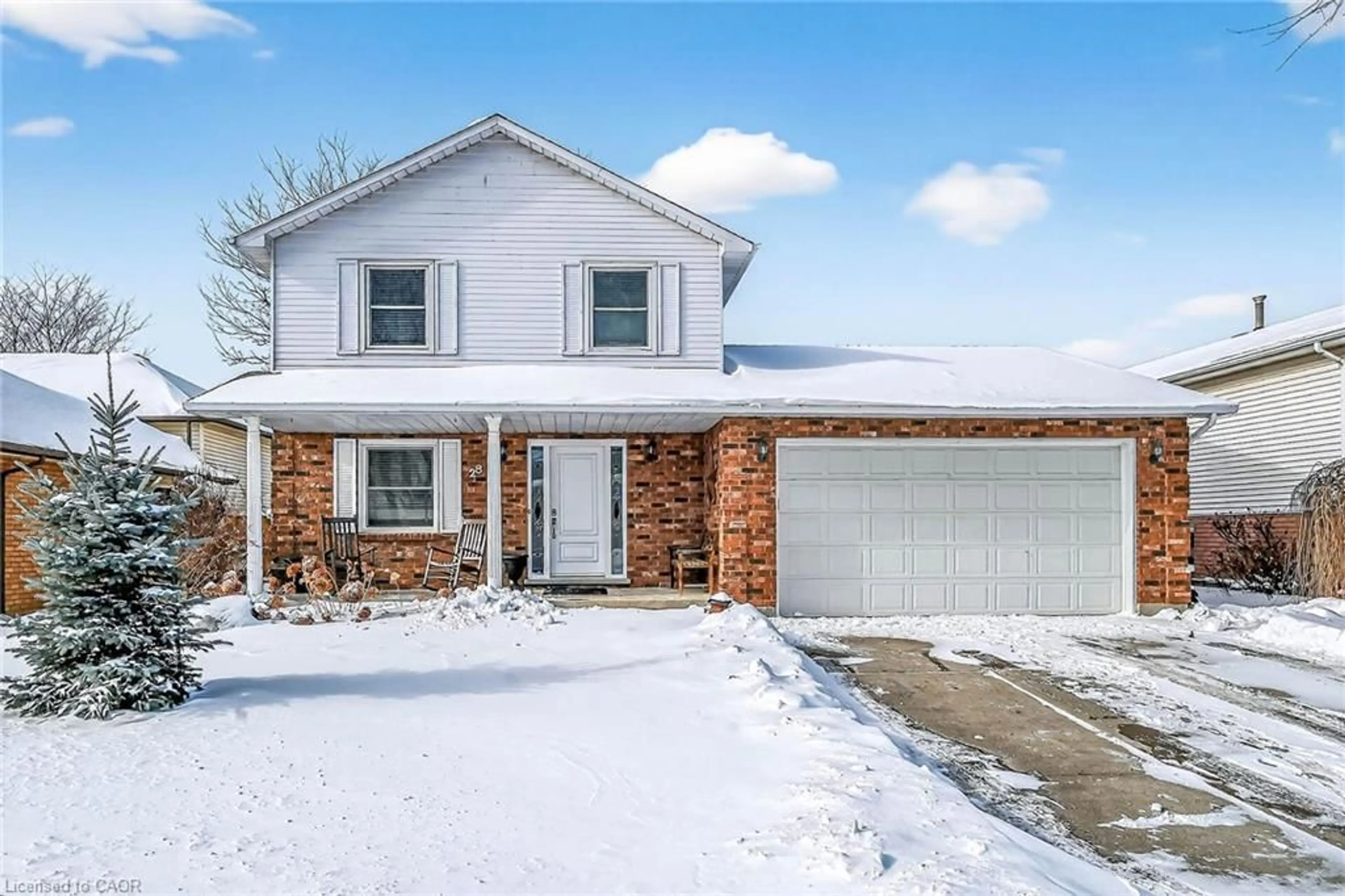 Home with brick exterior material, street for 28 Buchanan Dr, Caledonia Ontario N3W 1H1