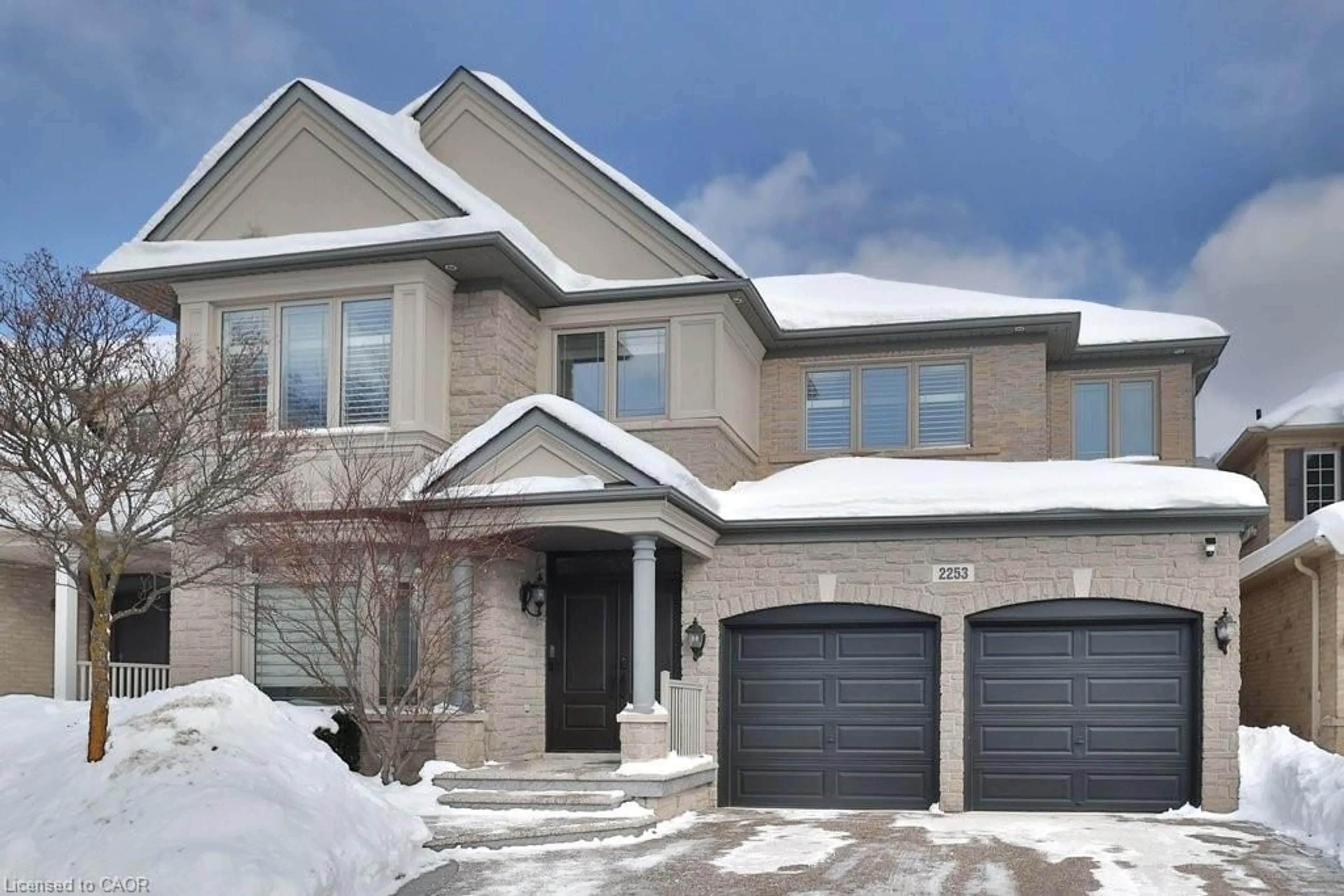 Home with brick exterior material, street for 2253 Colonel William Pky, Oakville Ontario L6M 0B6