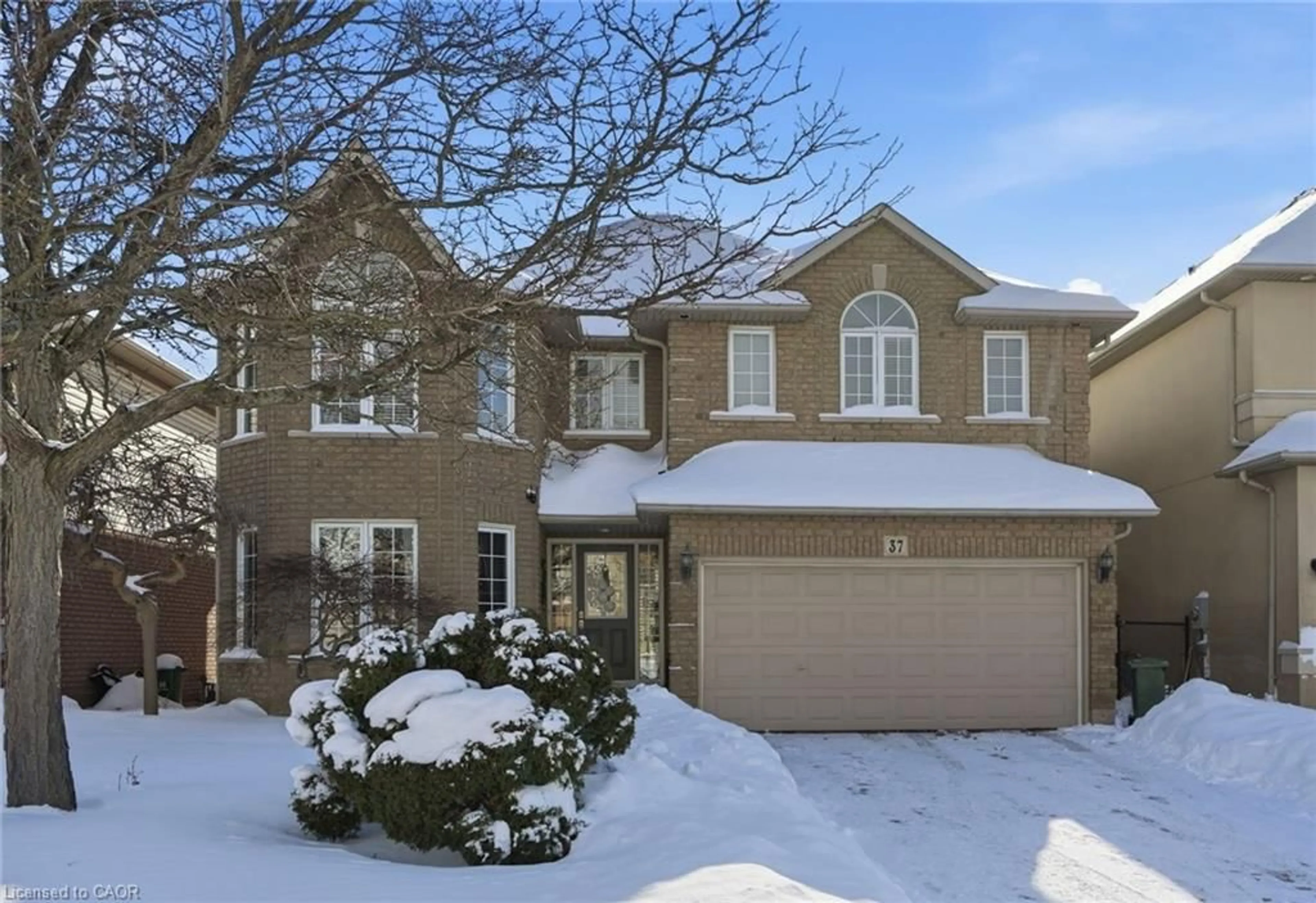 Home with brick exterior material, street for 37 Southcreek Dr, Ancaster Ontario L9K 1M2