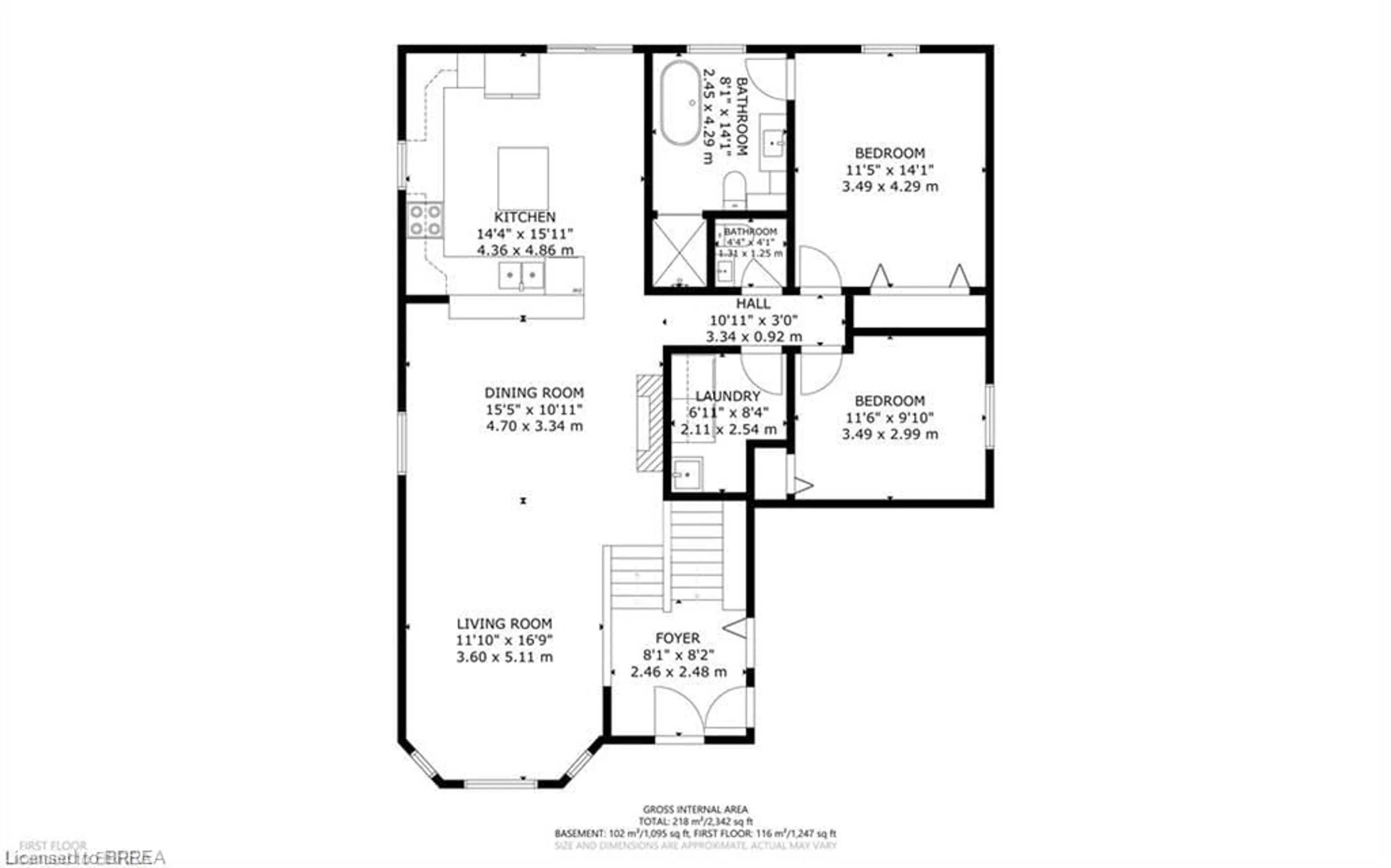 Floor plan for 52 Amelia St, Paris Ontario N3L 1Z6