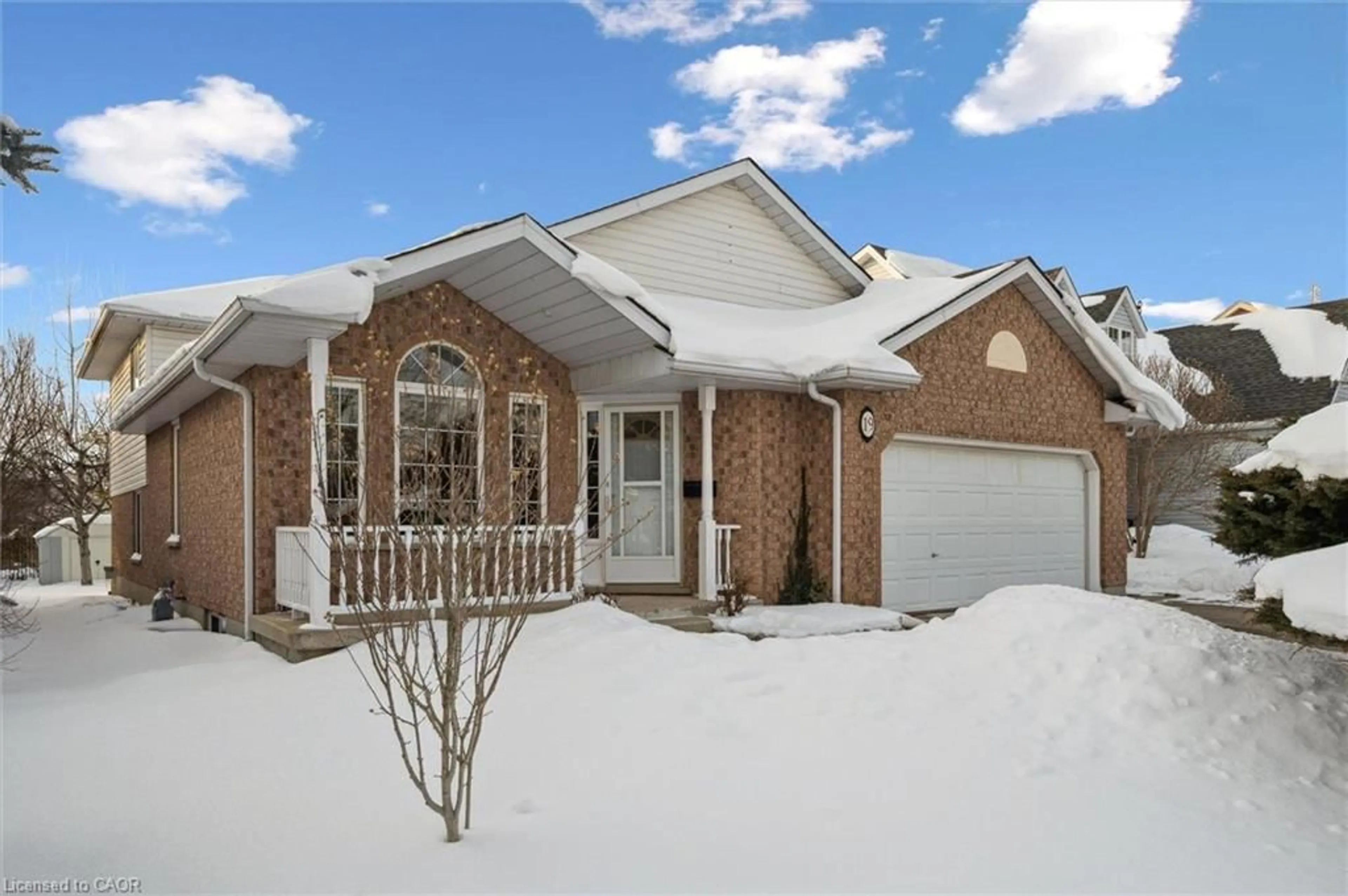 Home with brick exterior material, street for 19 Merganser Dr, Guelph Ontario N1C 1C8
