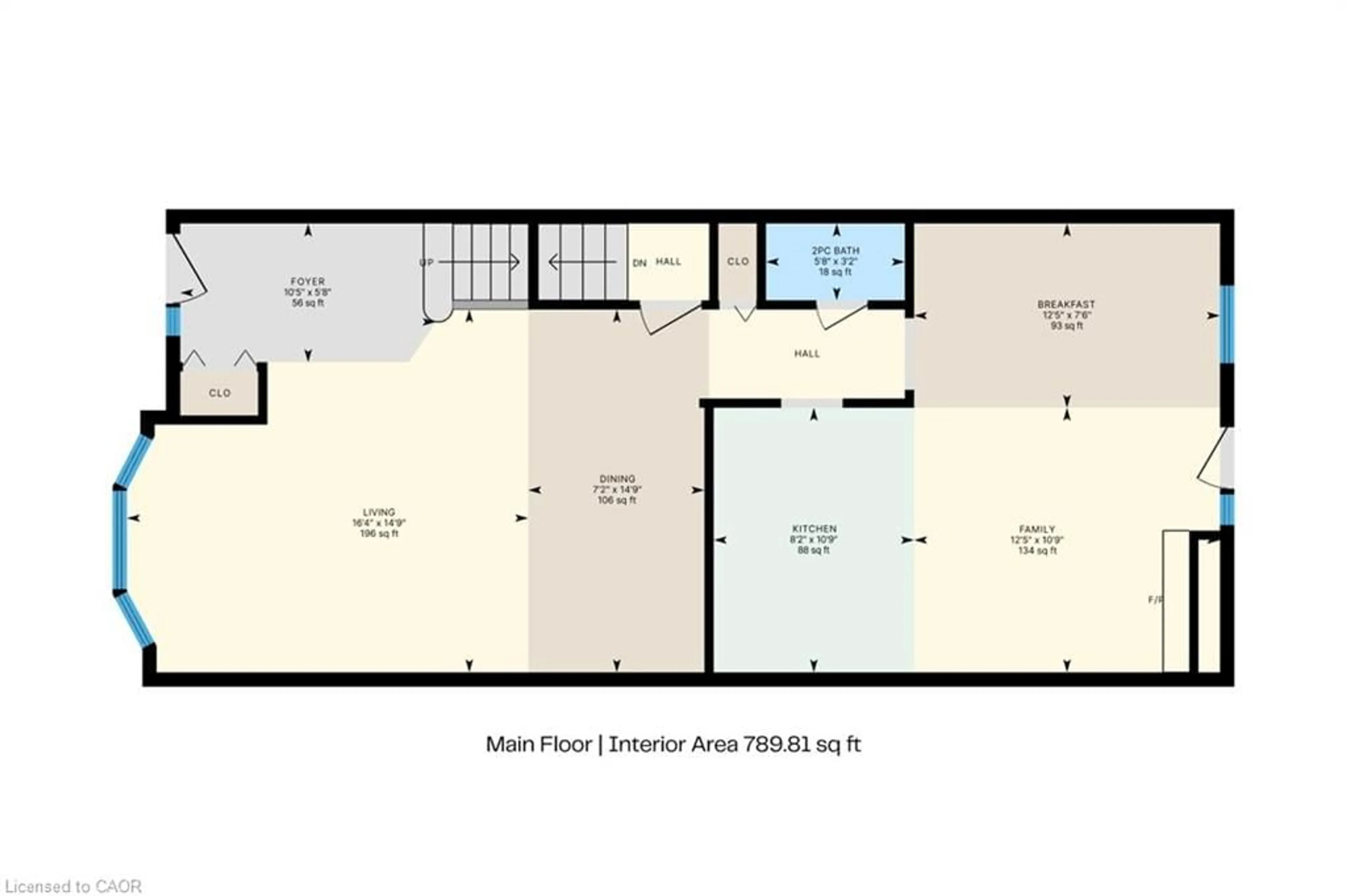 Floor plan for 2054 Brant St #6, Burlington Ontario L7P 3A6