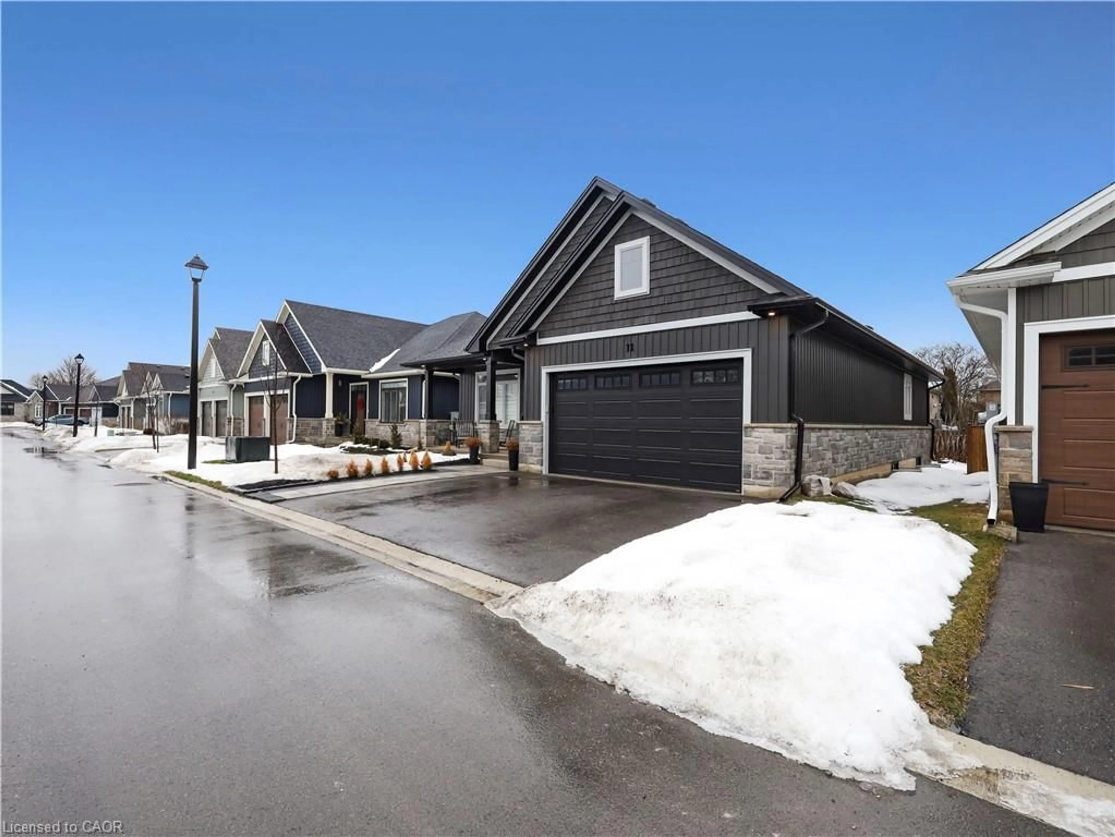 A pic from outside/outdoor area/front of a property/back of a property/a pic from drone, street for 68 Cedar St #11, Paris Ontario N3L 0L4