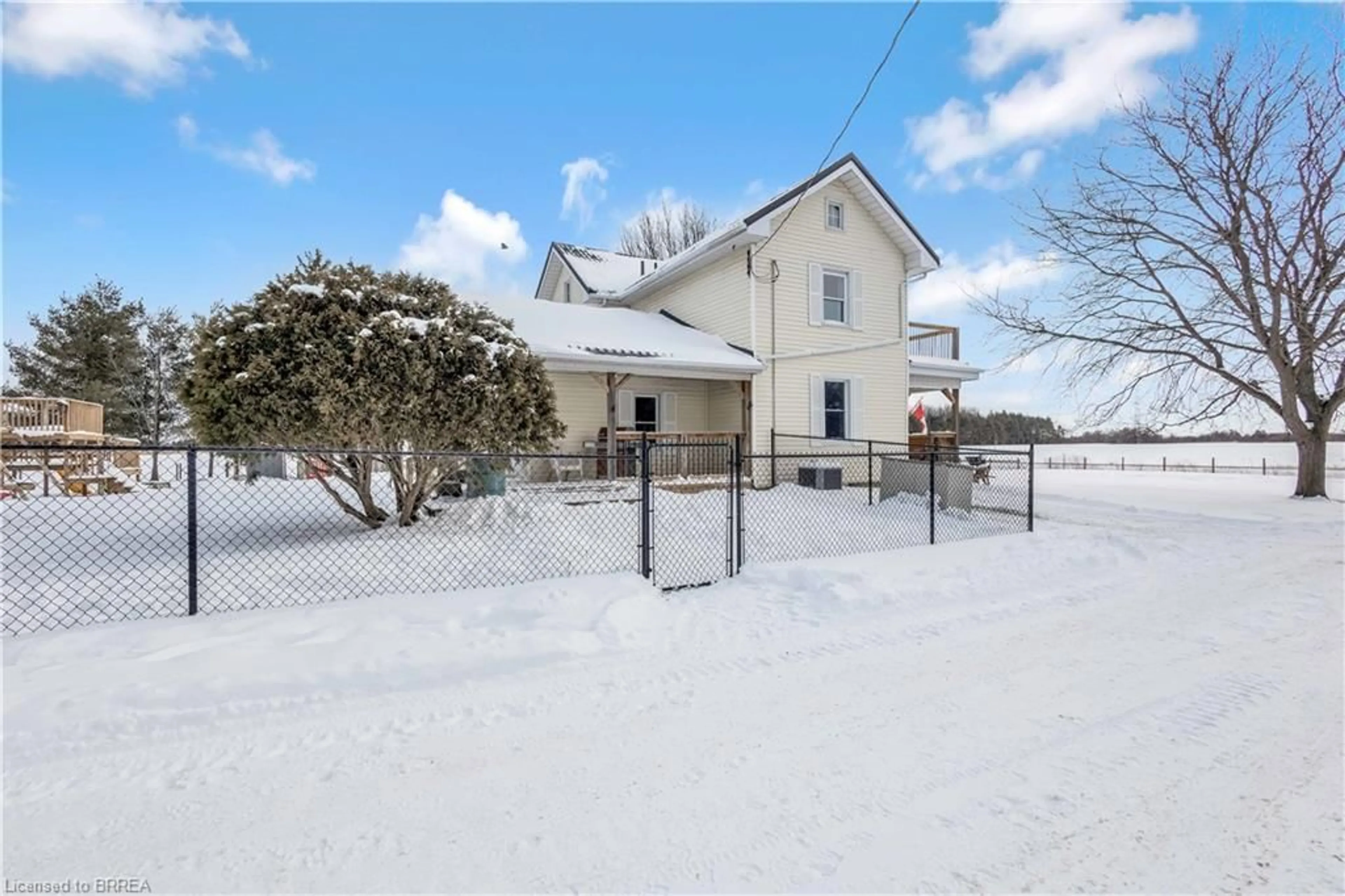 A pic from outside/outdoor area/front of a property/back of a property/a pic from drone, unknown for 1307 Conc 3 Townsend Rd, Wilsonville Ontario N0E 1Z0