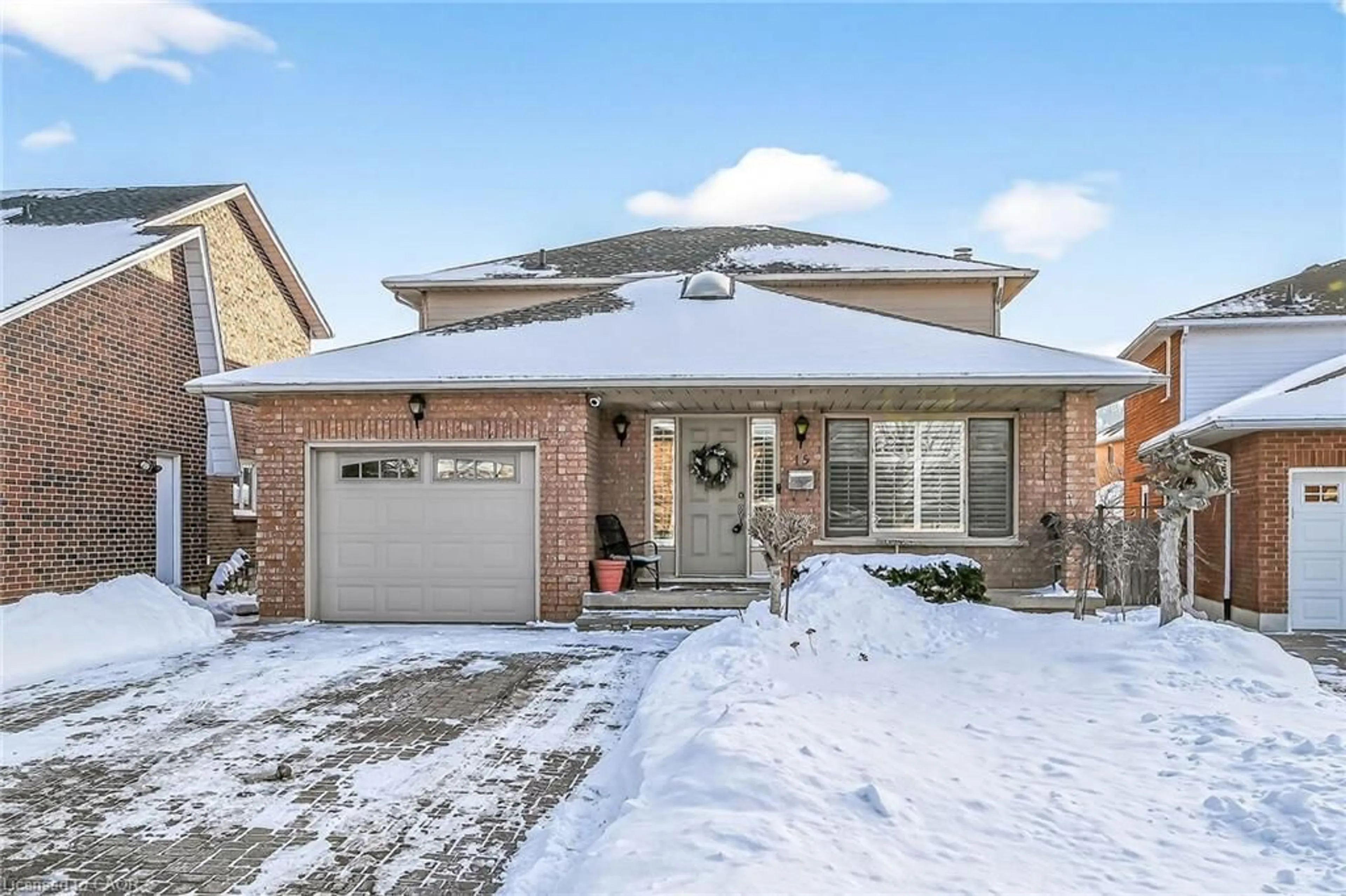Home with brick exterior material, street for 15 Gabriele Crt, Hamilton Ontario L8G 5C4