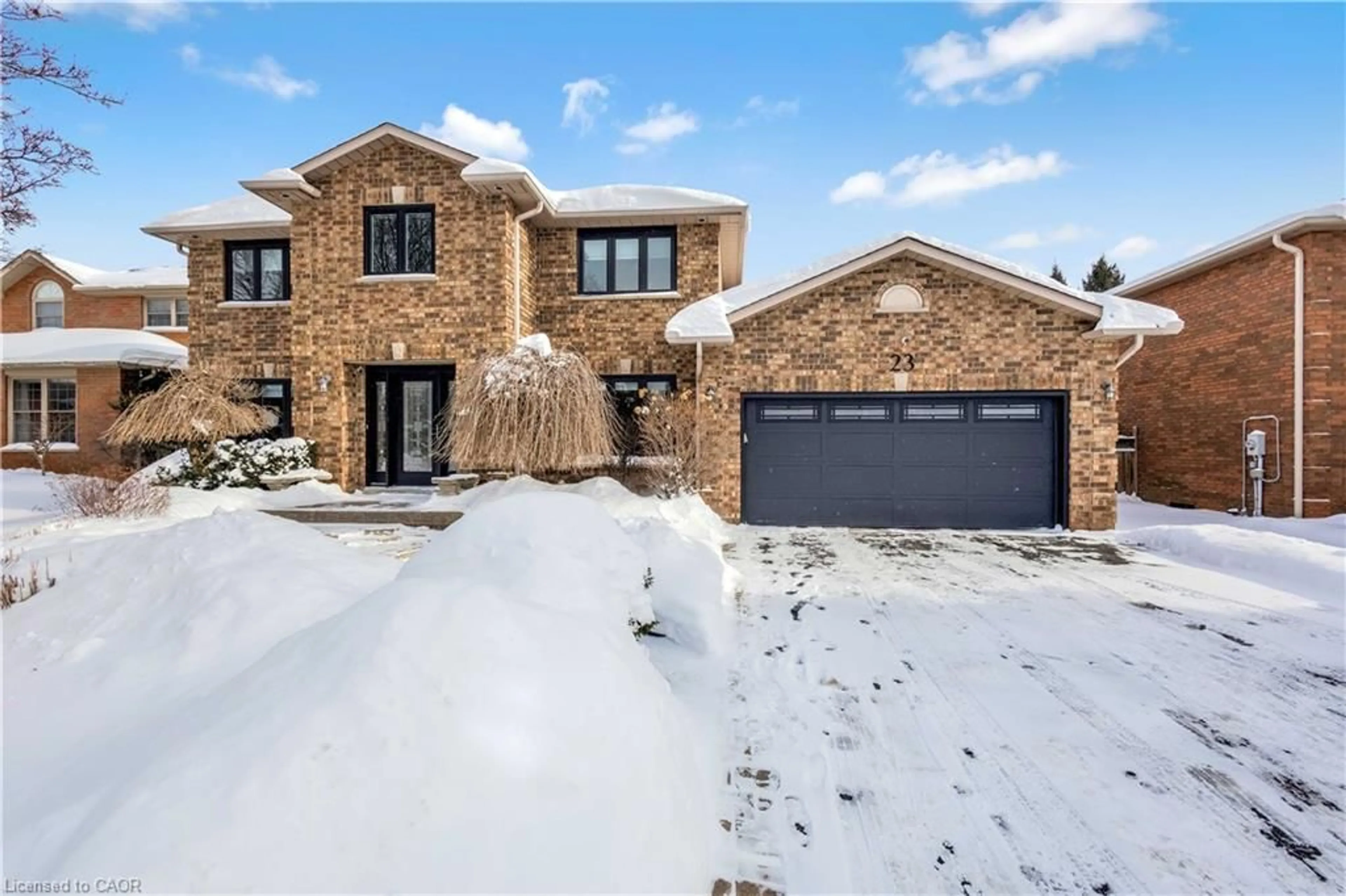 Home with brick exterior material, street for 23 Galley Rd, Ancaster Ontario L9G 4S8