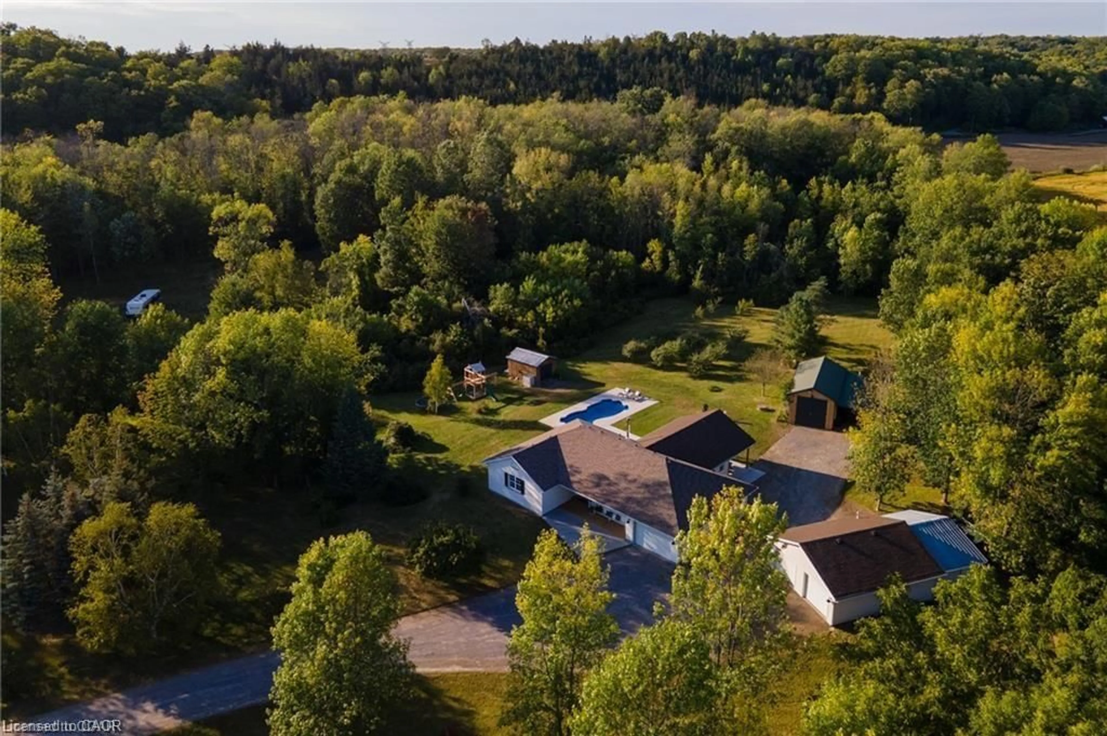 A pic from outside/outdoor area/front of a property/back of a property/a pic from drone, unknown for 16 Bonisteel Rd, Quinte West Ontario K8V 5P8