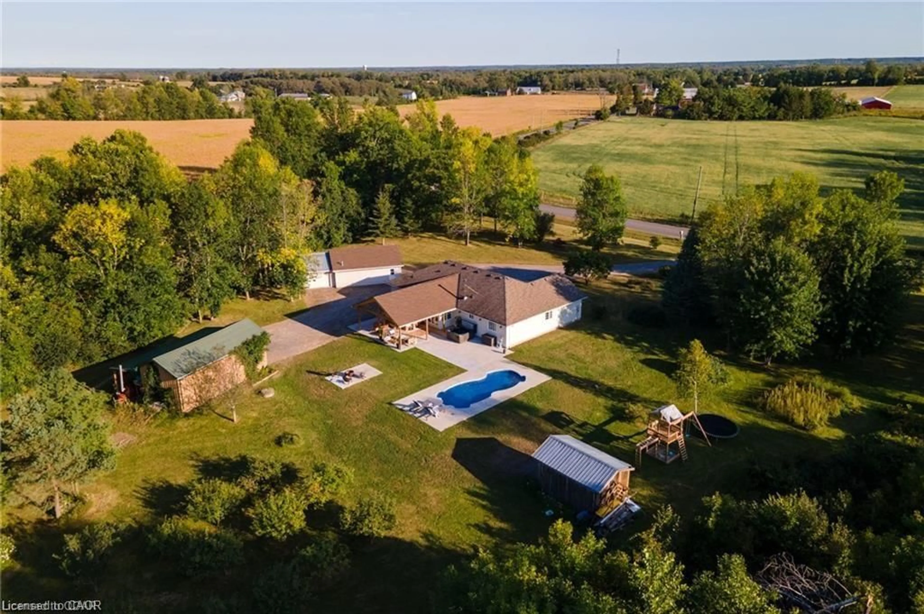 A pic from outside/outdoor area/front of a property/back of a property/a pic from drone, unknown for 16 Bonisteel Rd, Quinte West Ontario K8V 5P8