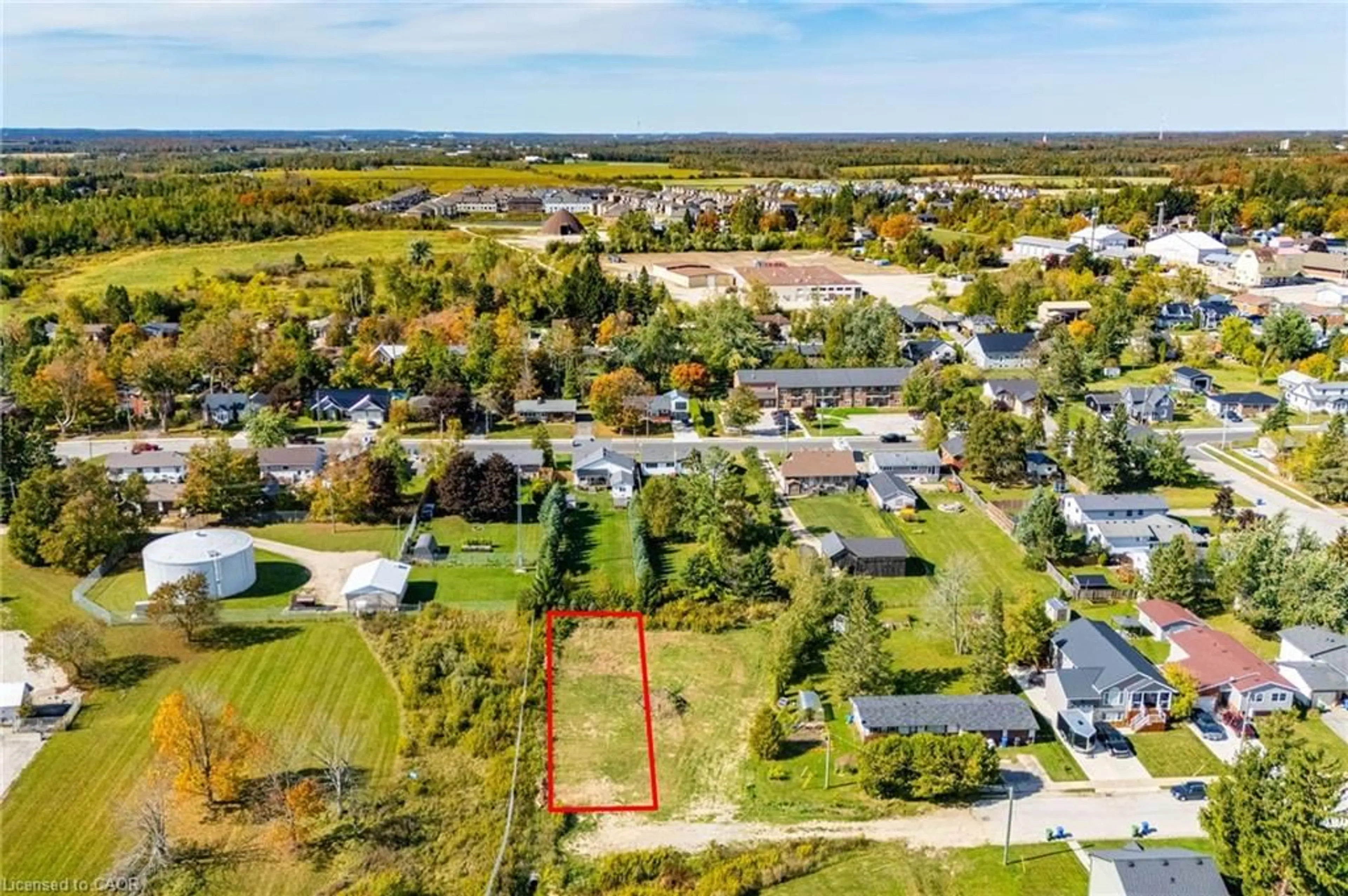 A pic from outside/outdoor area/front of a property/back of a property/a pic from drone, water/lake/river/ocean view for LOT 18 Gold St, Dundalk Ontario N0C 1B0