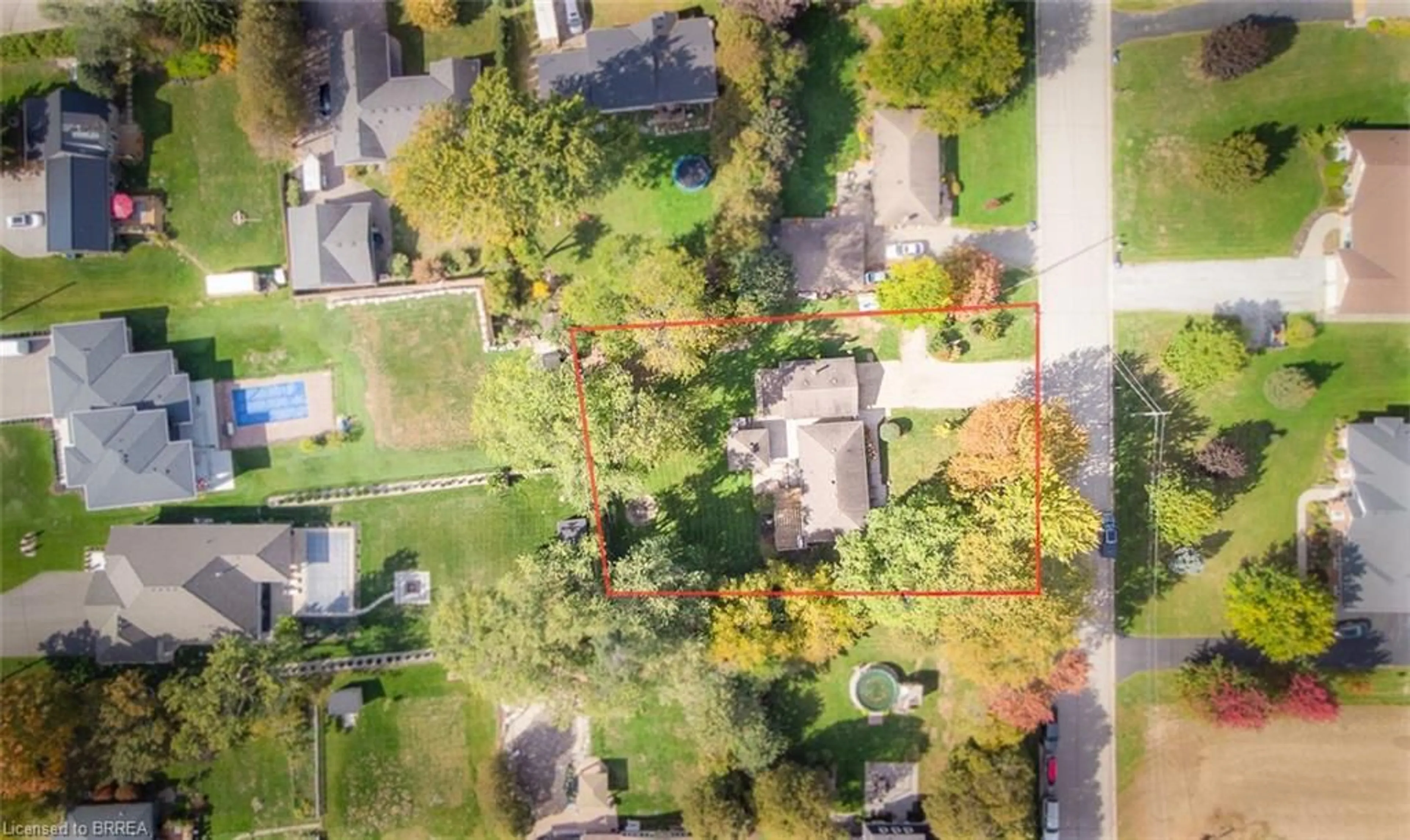 A pic from outside/outdoor area/front of a property/back of a property/a pic from drone, street for 8 Burton Ave Ave, Mount Pleasant Ontario N0E 1K0