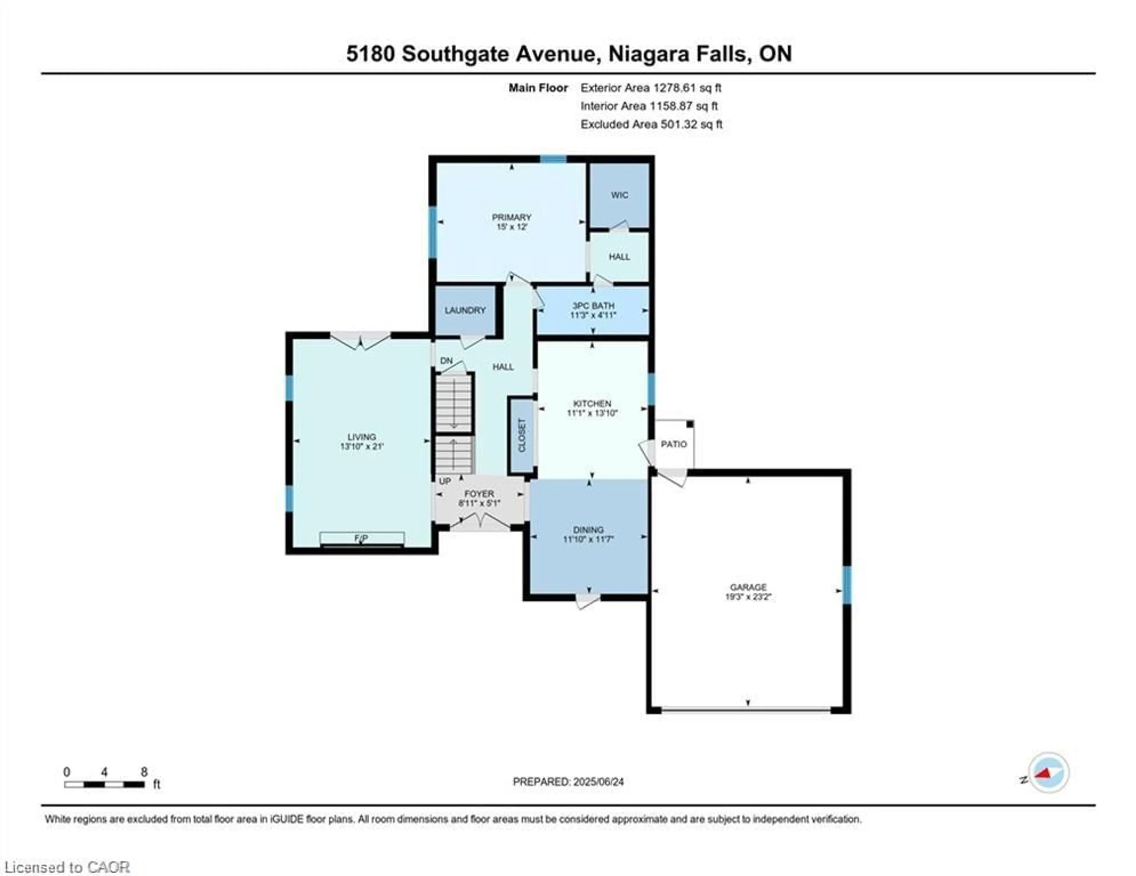Floor plan for 5180 Southgate Ave, Niagara Falls Ontario L2E 7G5