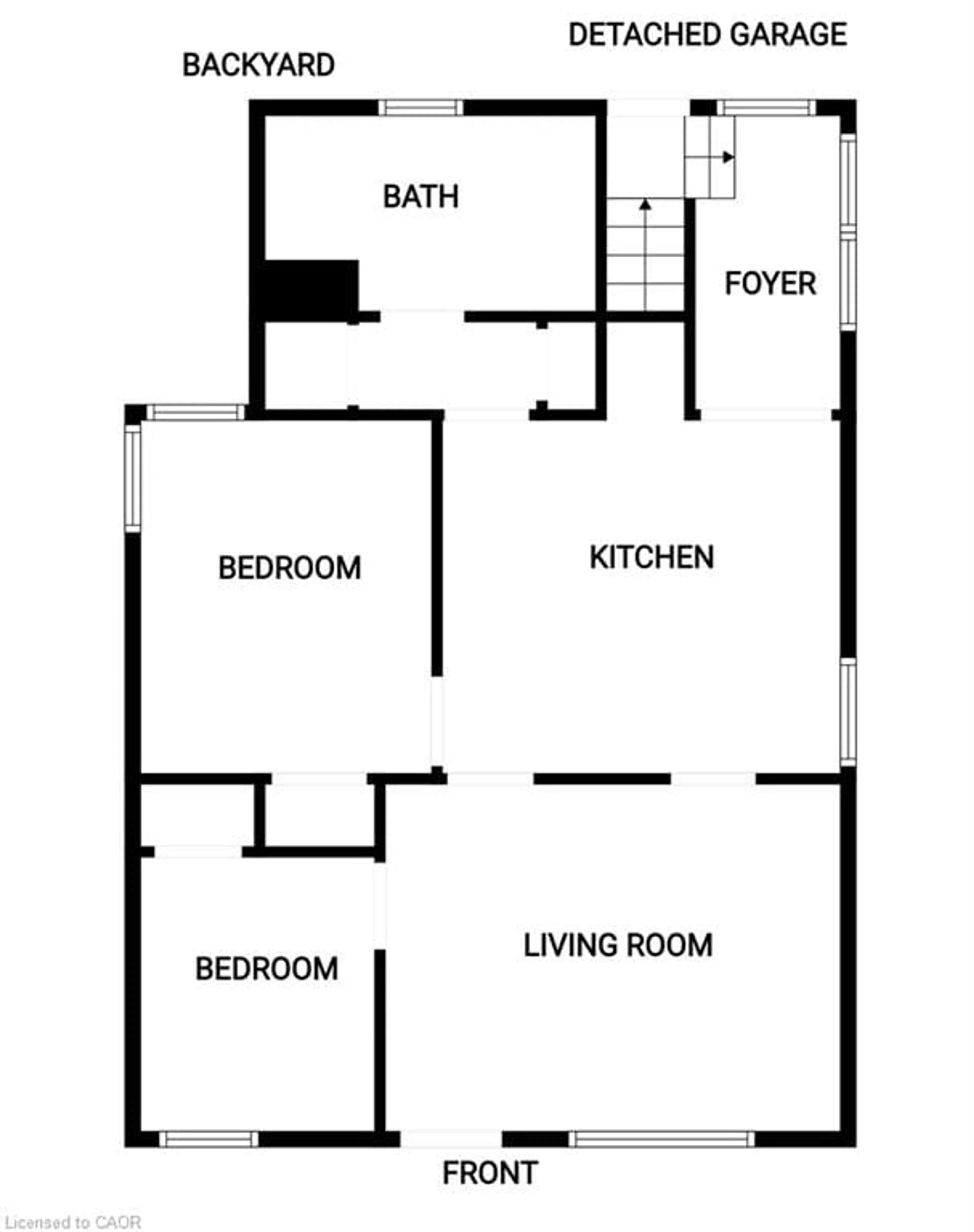 Floor plan for 376 Tragina Ave, Hamilton Ontario L8H 5E5
