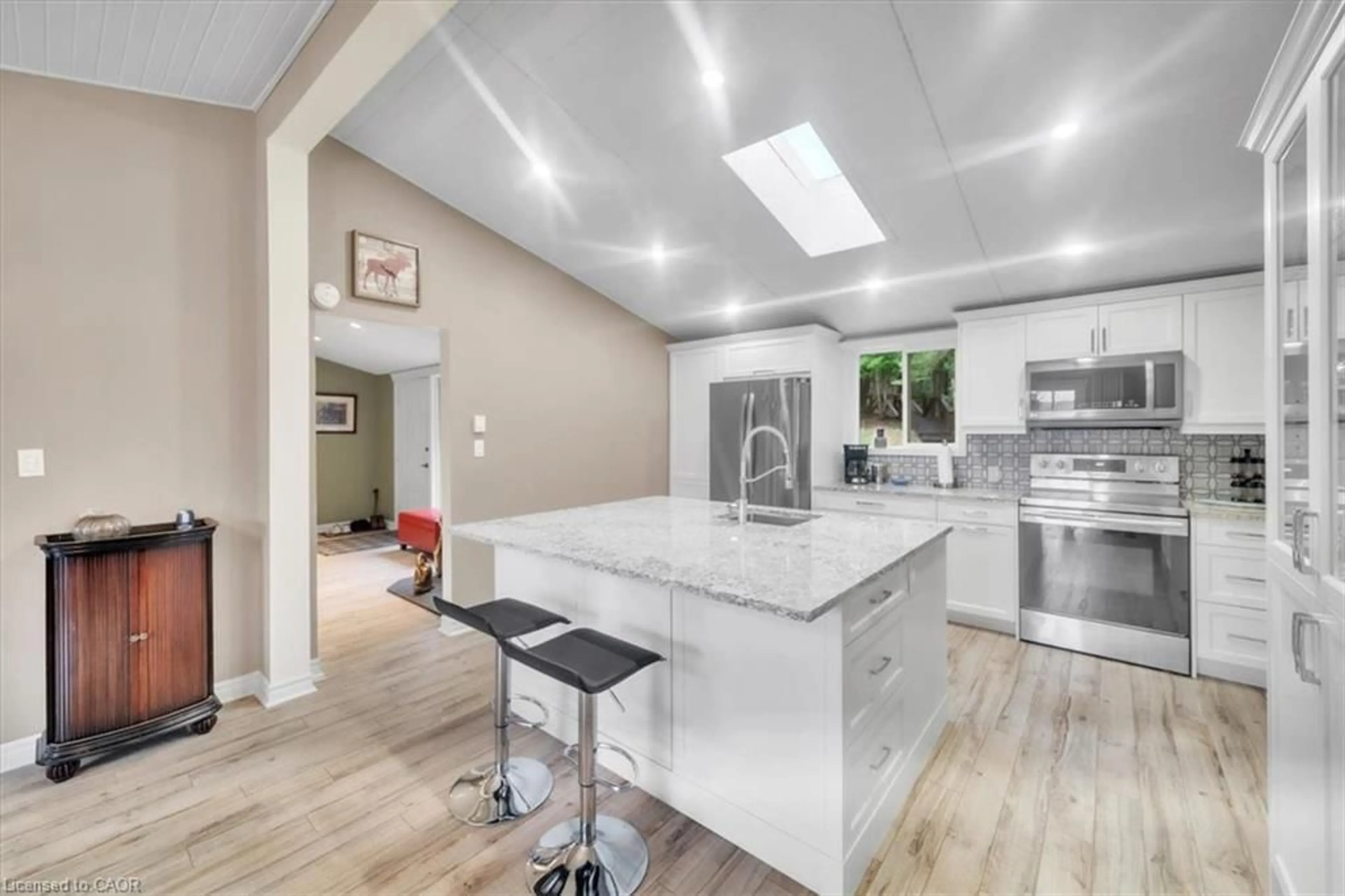 Open concept kitchen, ceramic/tile floor for 1017 Rays Lane, Minden Ontario K0M 2K0