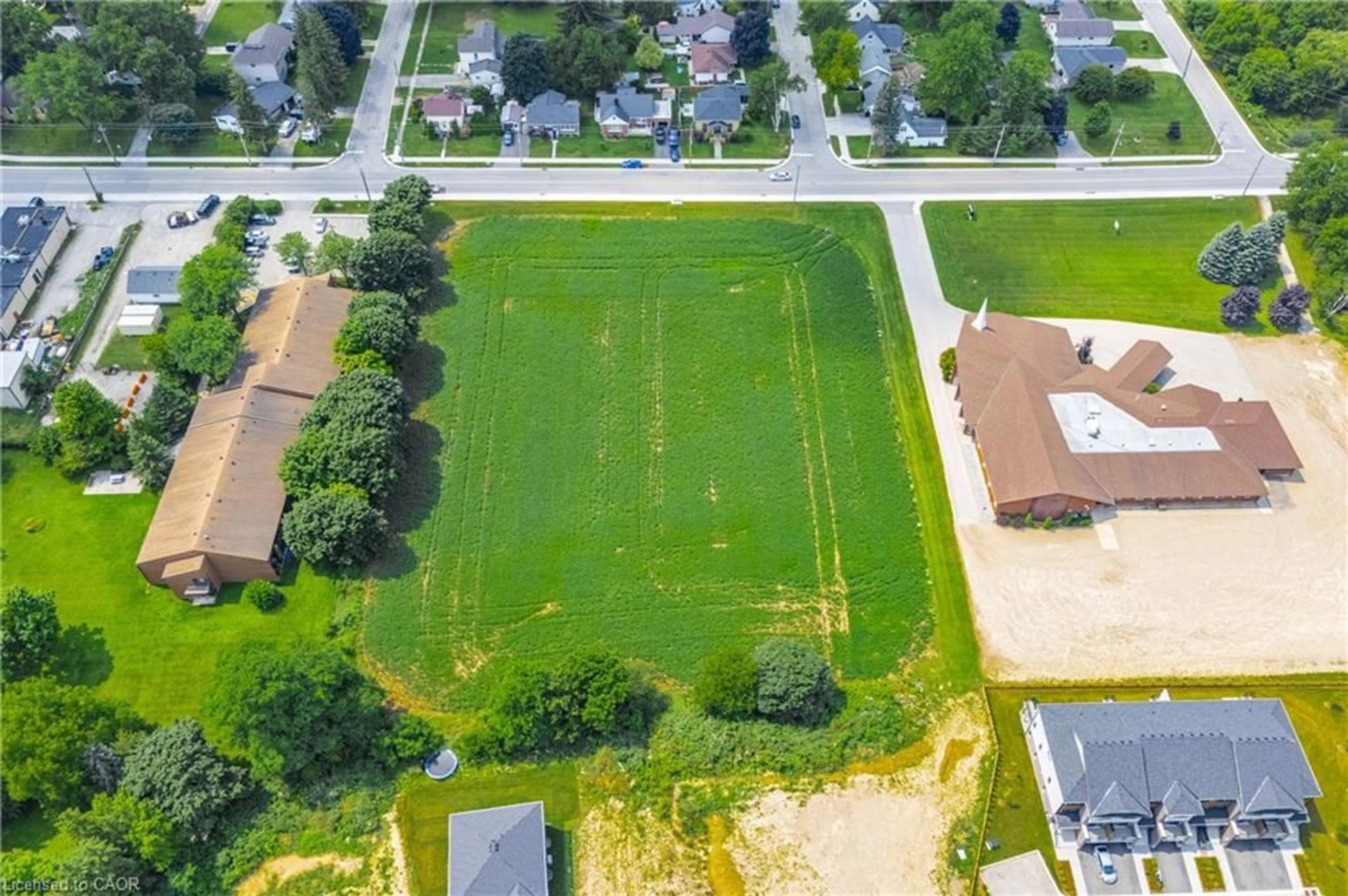 A pic from outside/outdoor area/front of a property/back of a property/a pic from drone, street for 20 Lot Conc #1, Palmerston Ontario N0G 2P0