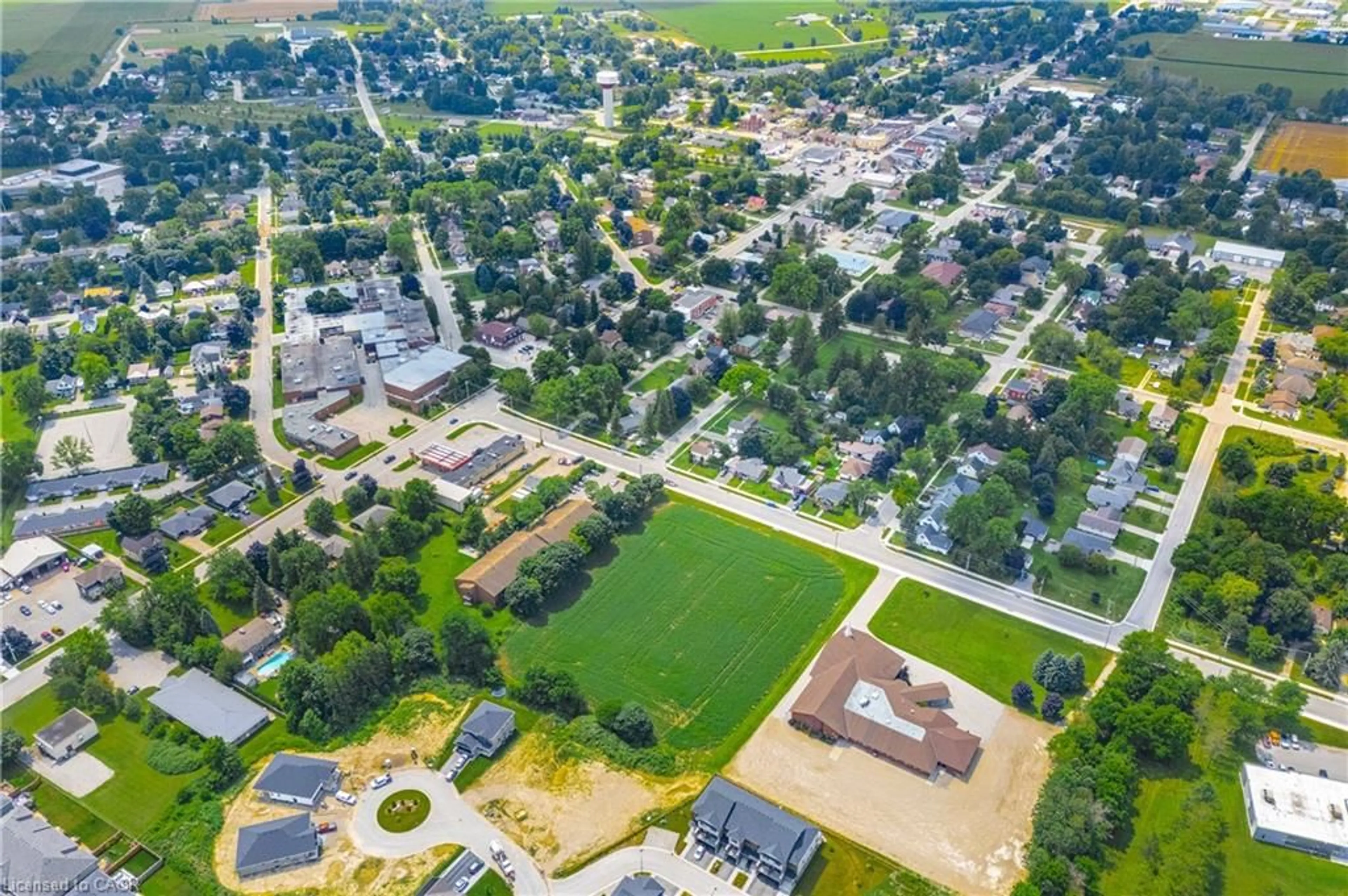 A pic from outside/outdoor area/front of a property/back of a property/a pic from drone, street for 20 Lot Conc #1, Palmerston Ontario N0G 2P0