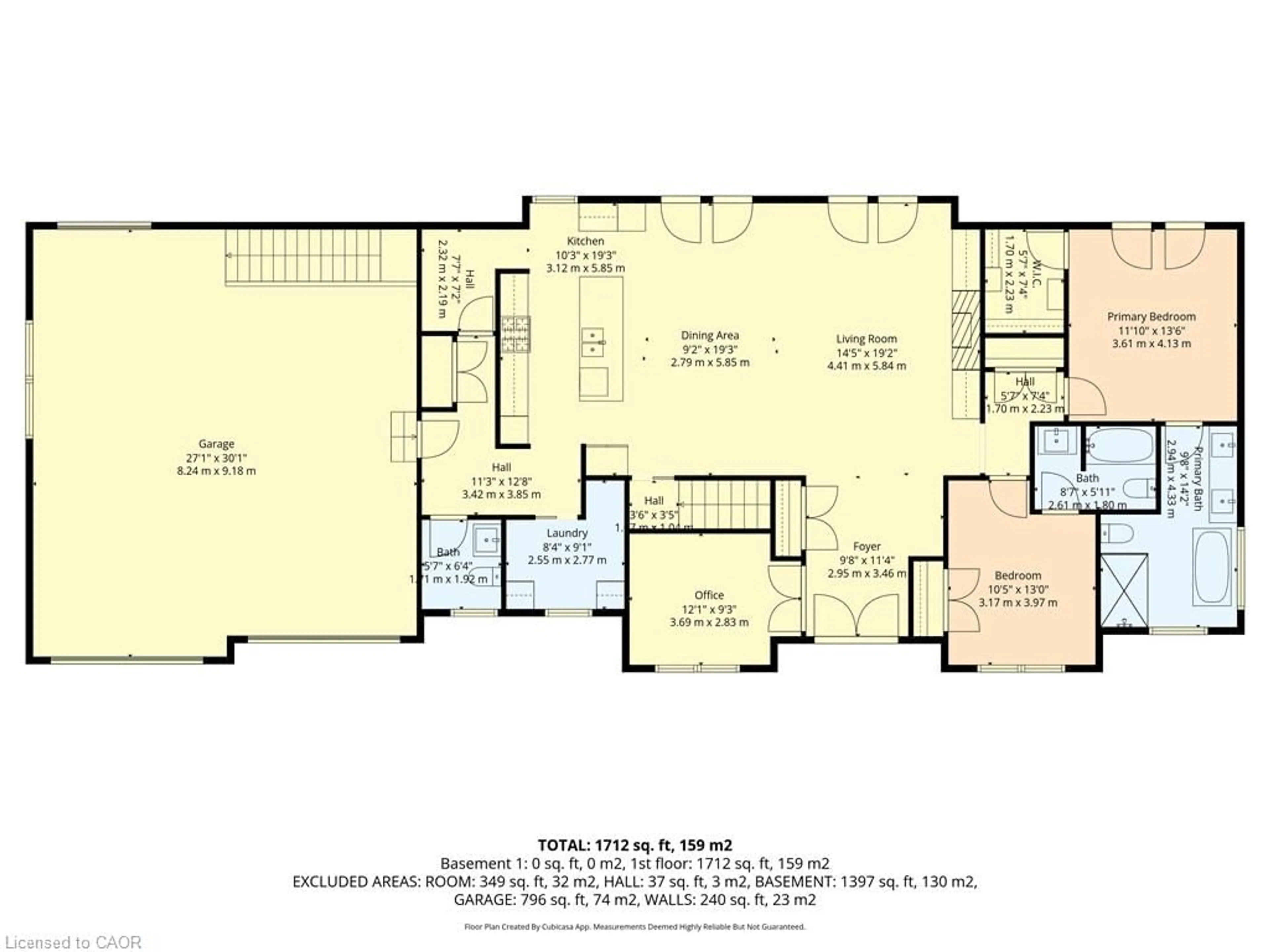 Floor plan for 155 Marshall Heights Rd, Durham Ontario N0G 1R0