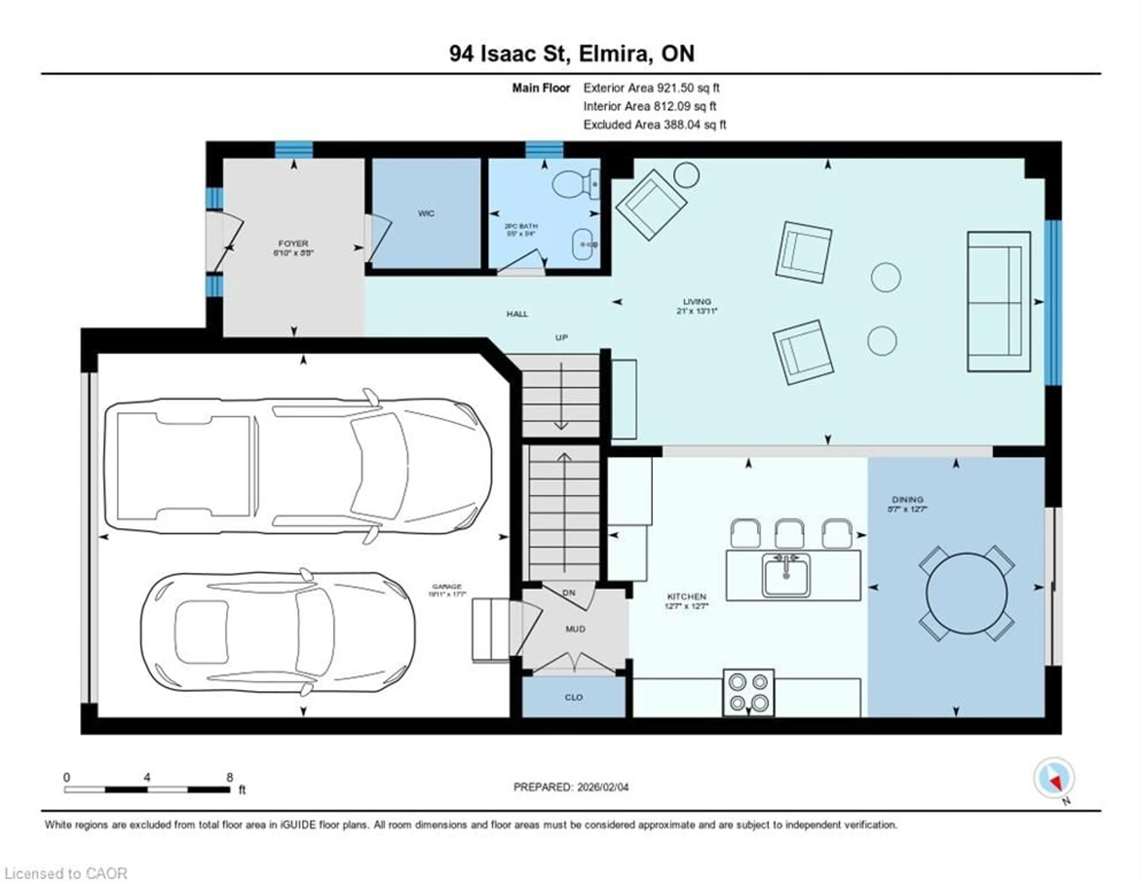 Floor plan for 94 Issac St, Elmira Ontario N3C 2V4