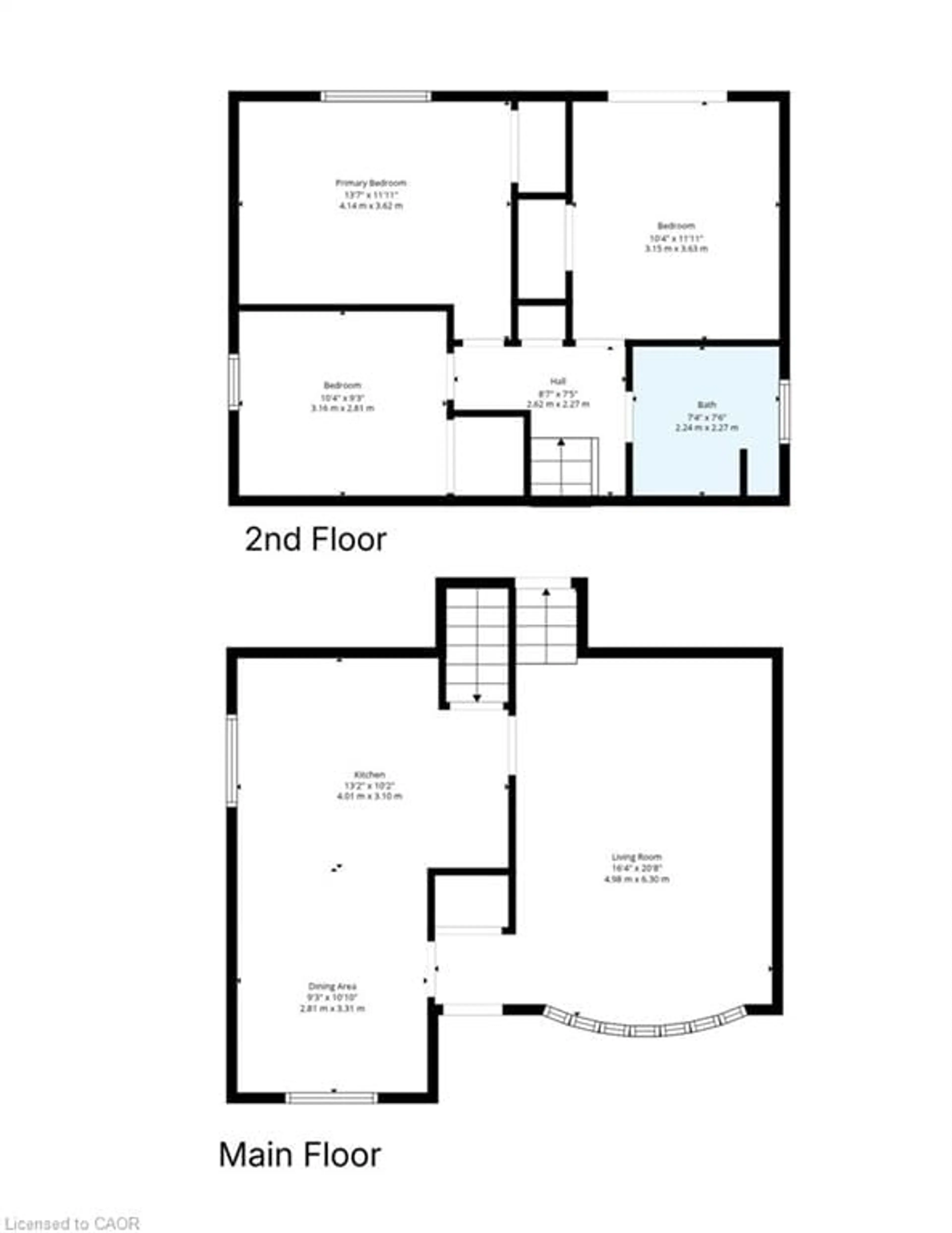 Floor plan for 14 Waxwing Way, Brantford Ontario N3R 6G1