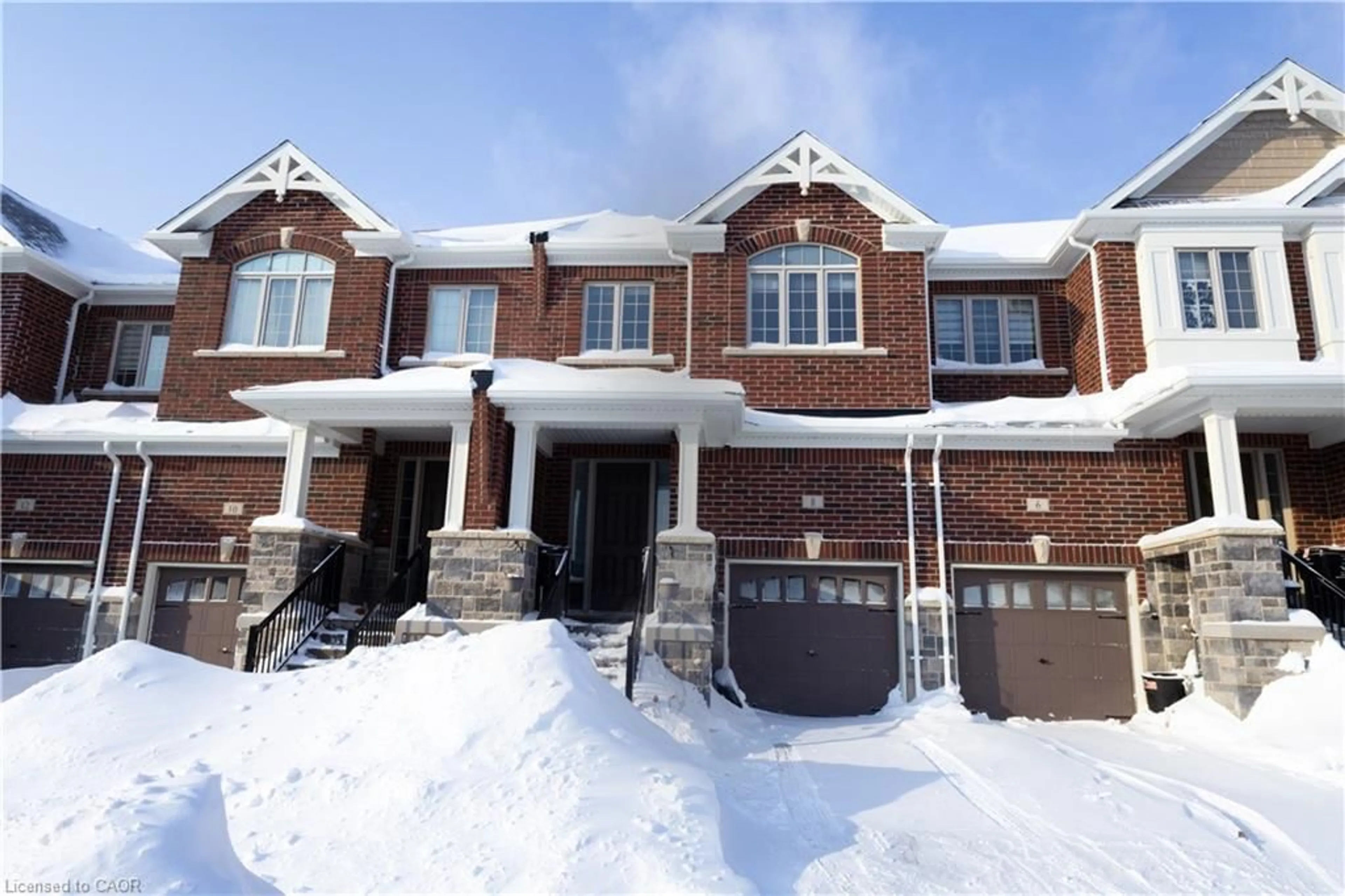Home with brick exterior material, street for 8 Grassbourne Ave, Kitchener Ontario N2R 0R1