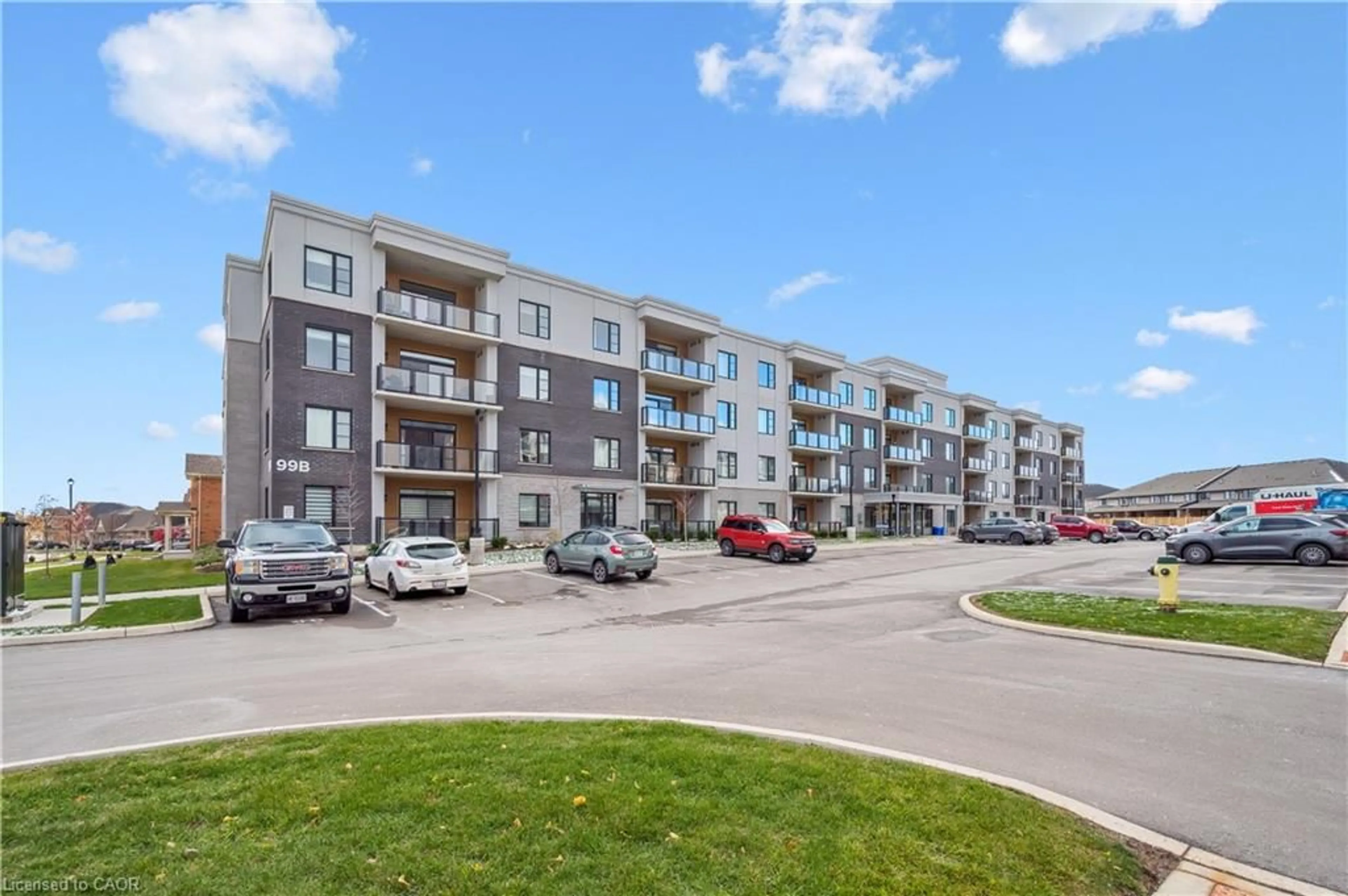 A pic from outside/outdoor area/front of a property/back of a property/a pic from drone, unknown for 99B Farley Rd #407, Centre Wellington Ontario N1M 0J9