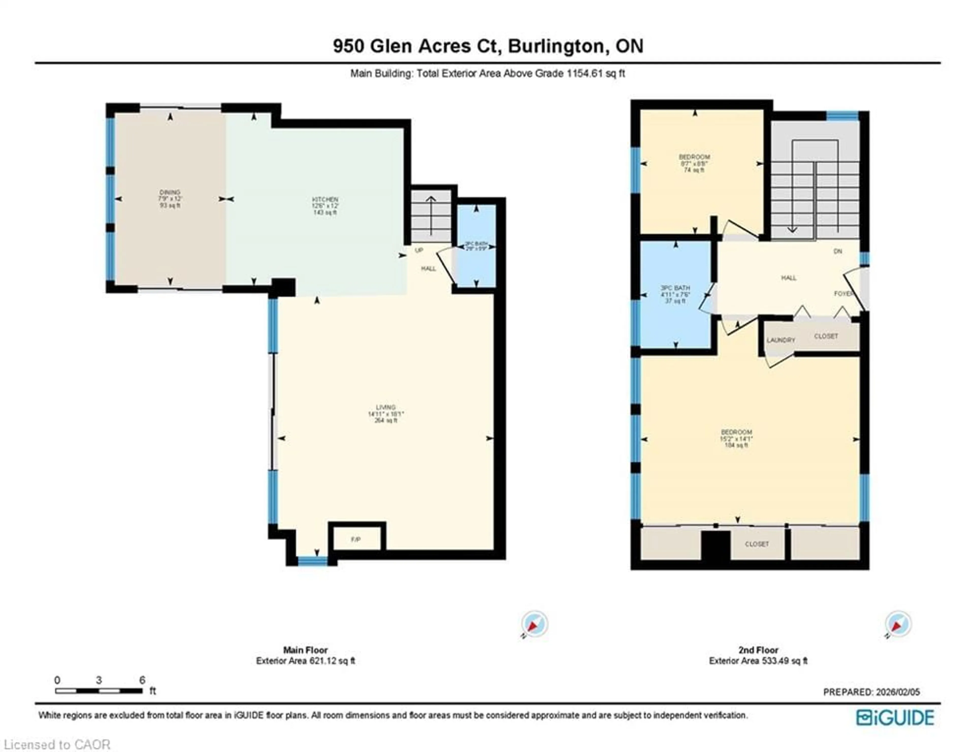 Floor plan for 950 Glen Acres Crt, Burlington Ontario L7T 3C9