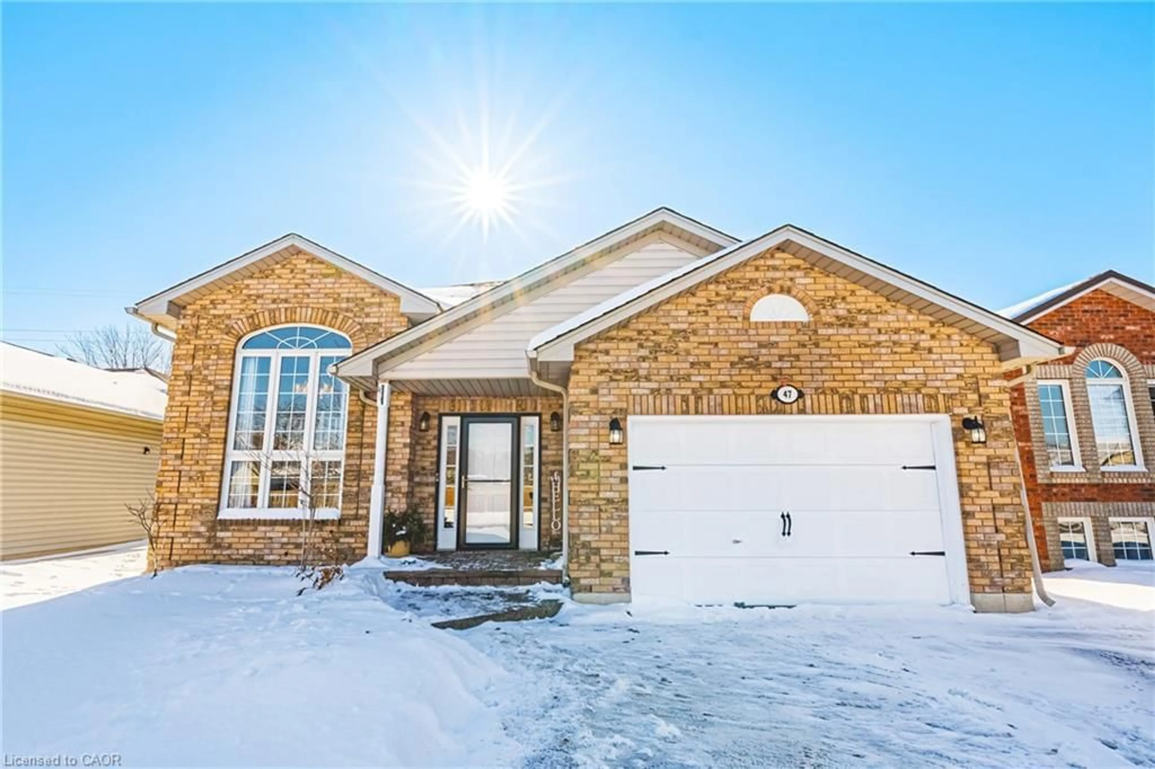 Home with brick exterior material, street for 47 Fuller Dr, Caledonia Ontario N3W 2M2