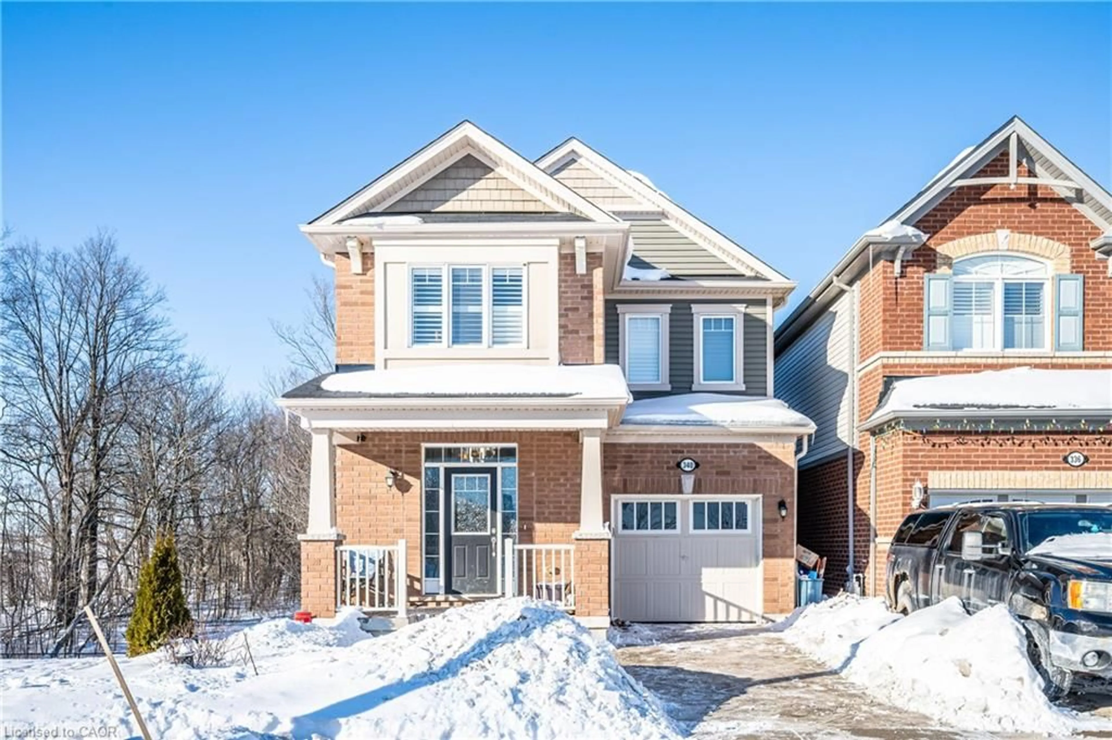 Home with brick exterior material, street for 340 Shady Glen Cres, Kitchener Ontario N2R 0J8