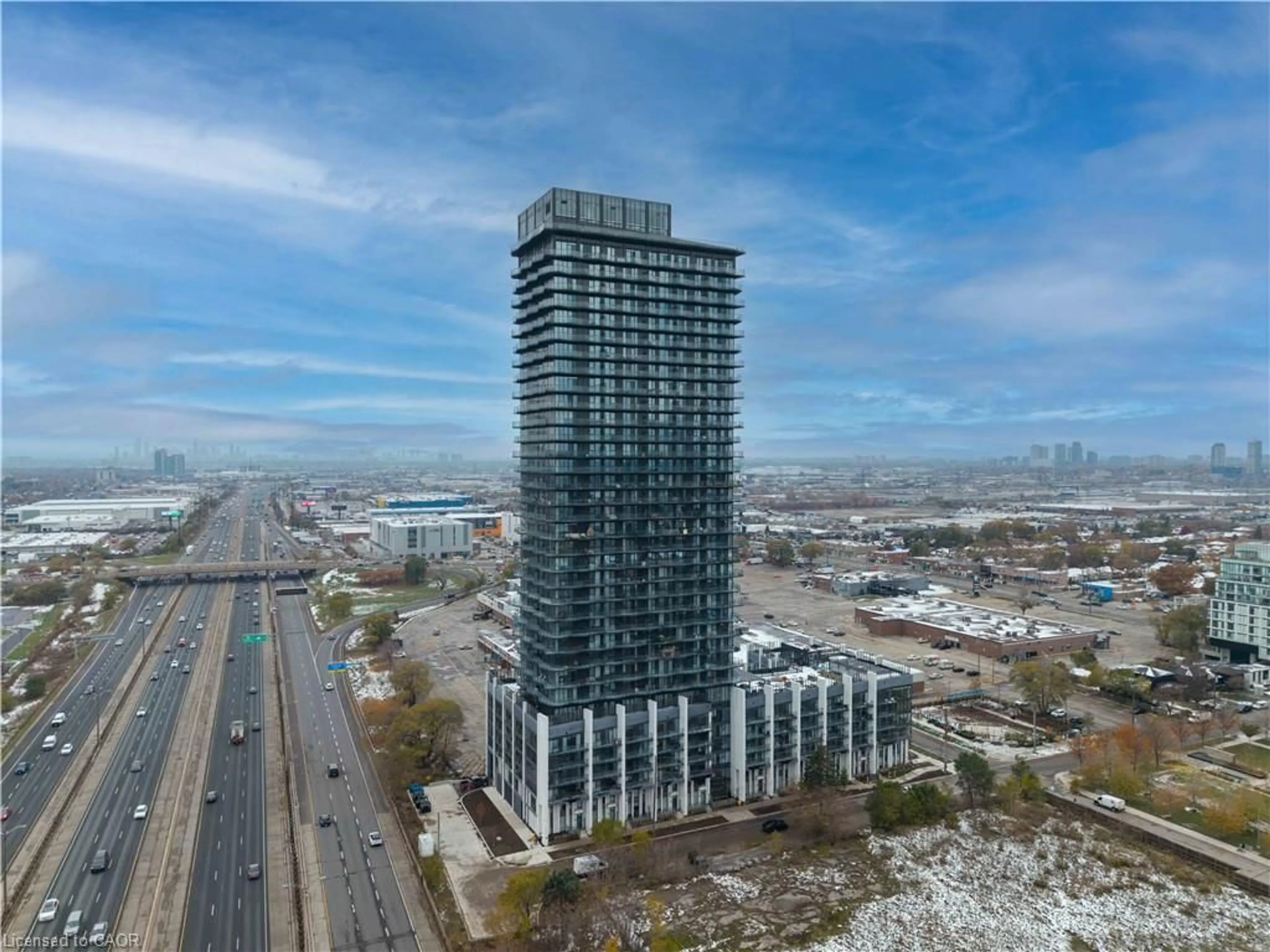 A pic from outside/outdoor area/front of a property/back of a property/a pic from drone, city buildings view from balcony for 36 Zorra St #1108, Toronto Ontario M8Z 4Z7