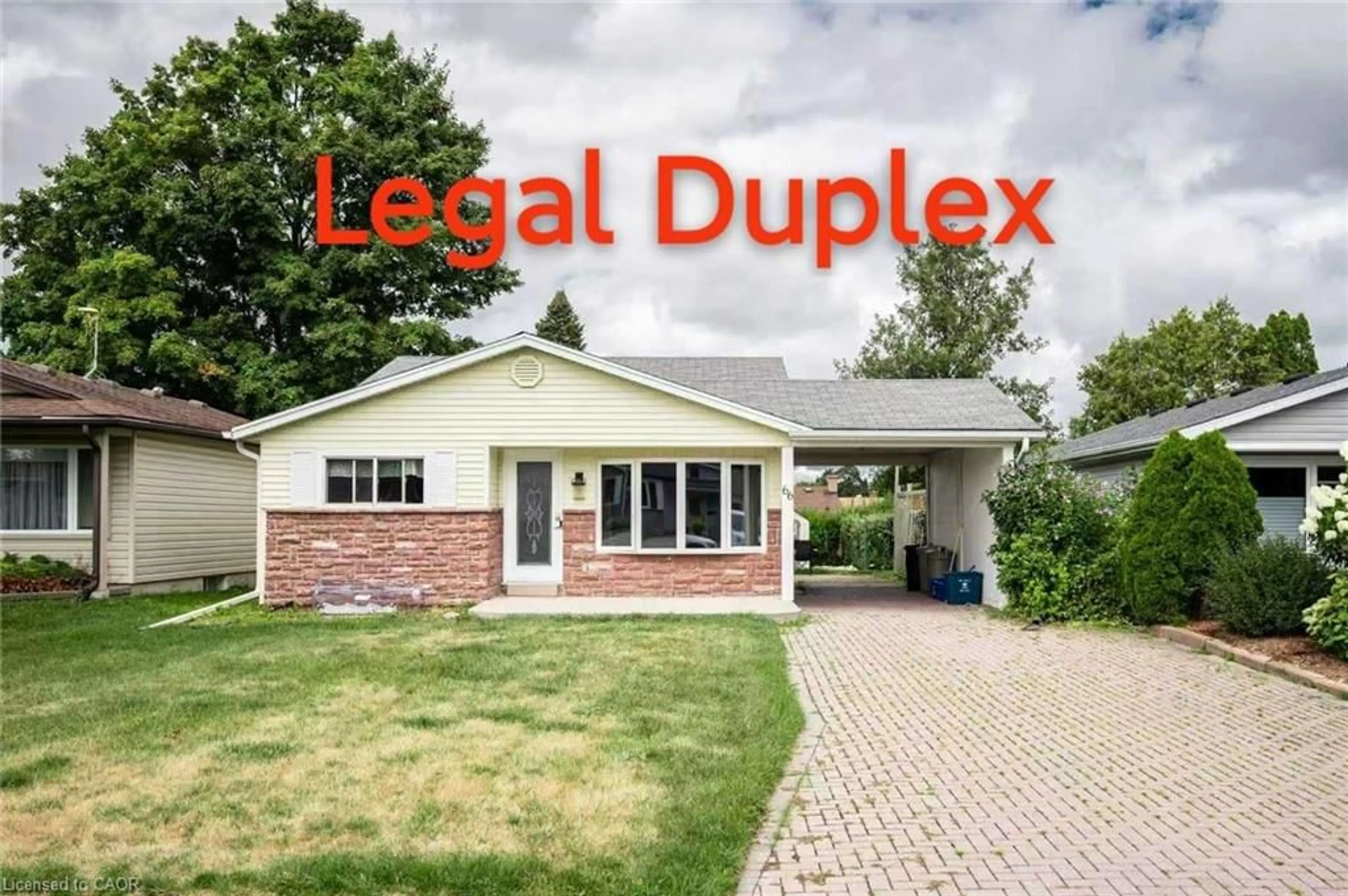 A pic from outside/outdoor area/front of a property/back of a property/a pic from drone, street for 66 Belwood Cres, Kitchener Ontario N2C 1Z3