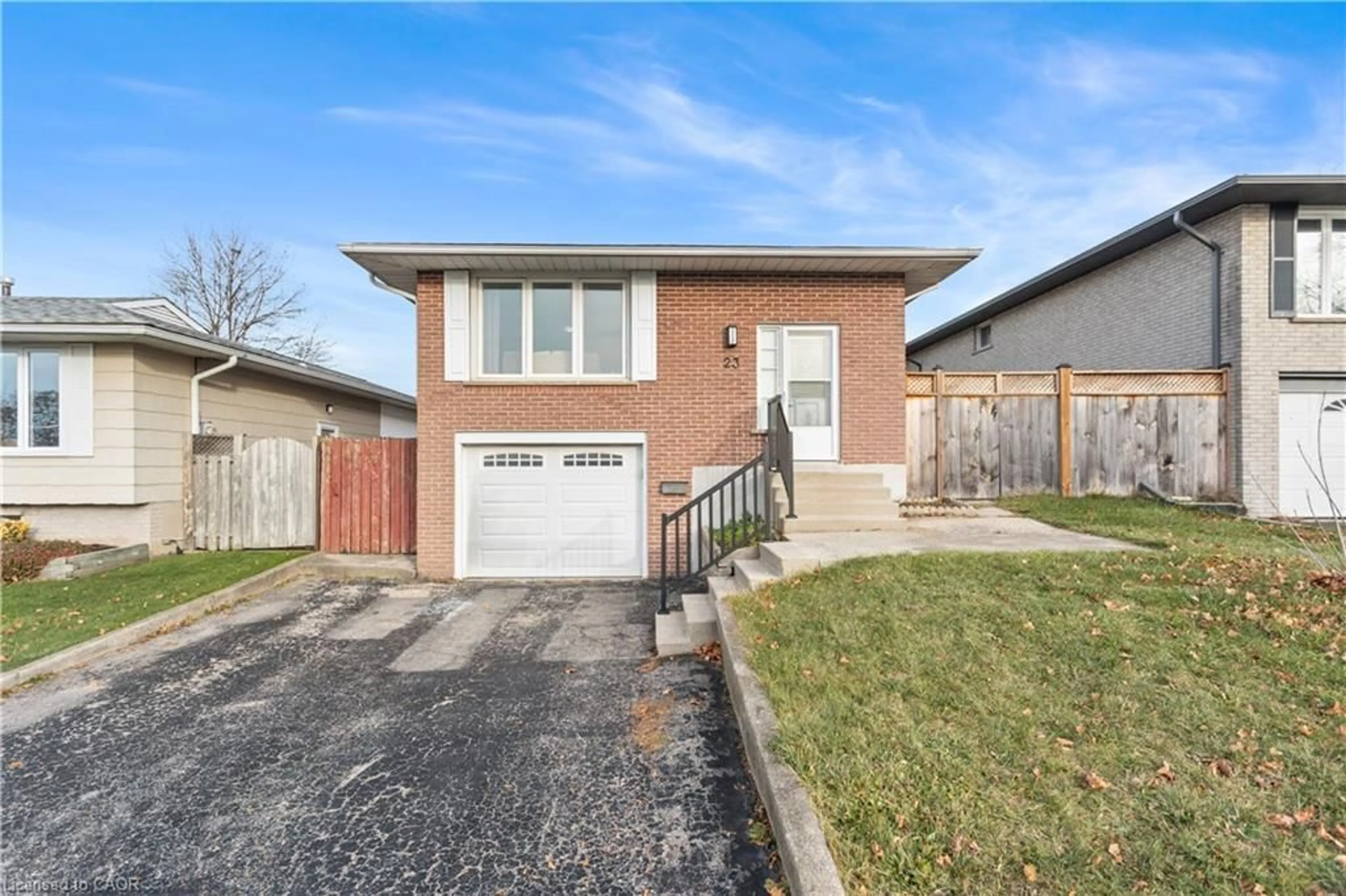 Home with brick exterior material, street for 23 Greenbrier Rd, Cambridge Ontario N1R 6M5