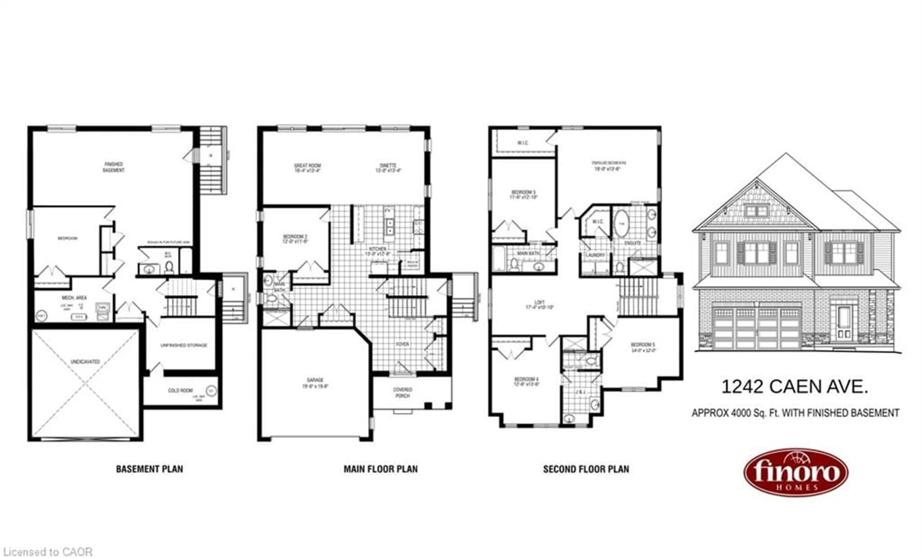 Floor plan for 1242 Caen Ave, Woodstock Ontario N4T 0G3