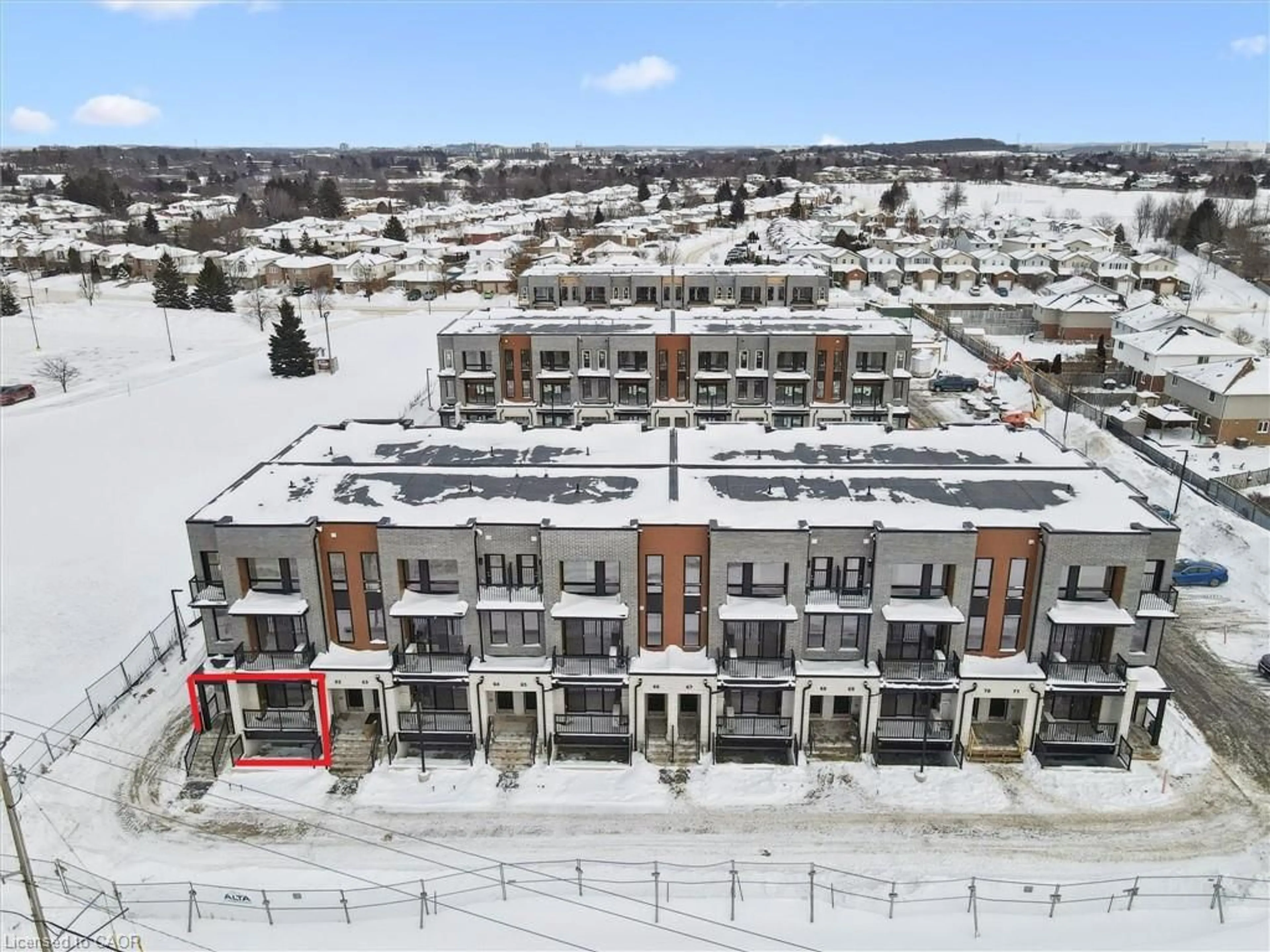 A pic from outside/outdoor area/front of a property/back of a property/a pic from drone, unknown for 525 Erinbrook Dr #C061, Kitchener Ontario N2E 3T1