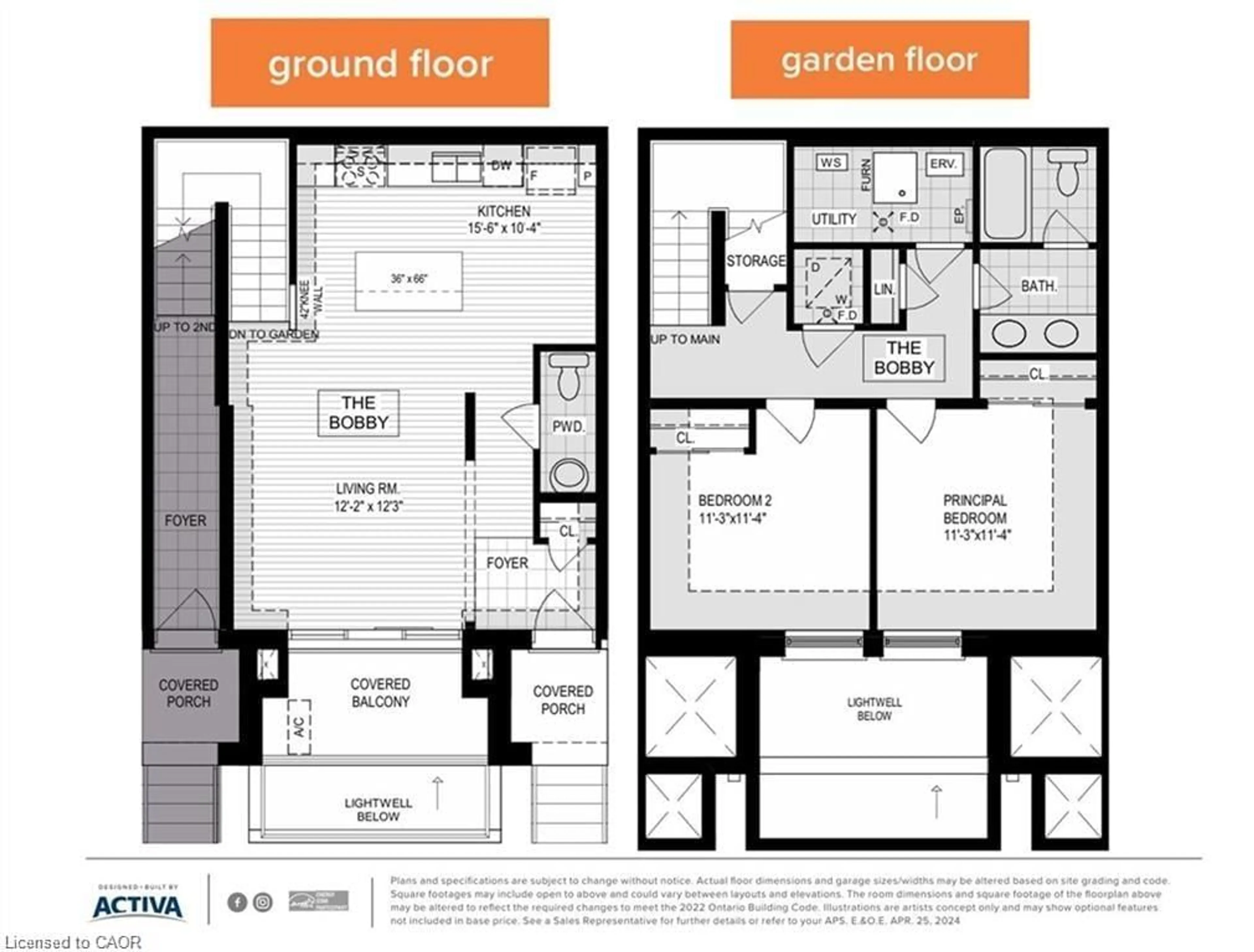 Floor plan for 525 Erinbrook Dr #C061, Kitchener Ontario N2E 3T1