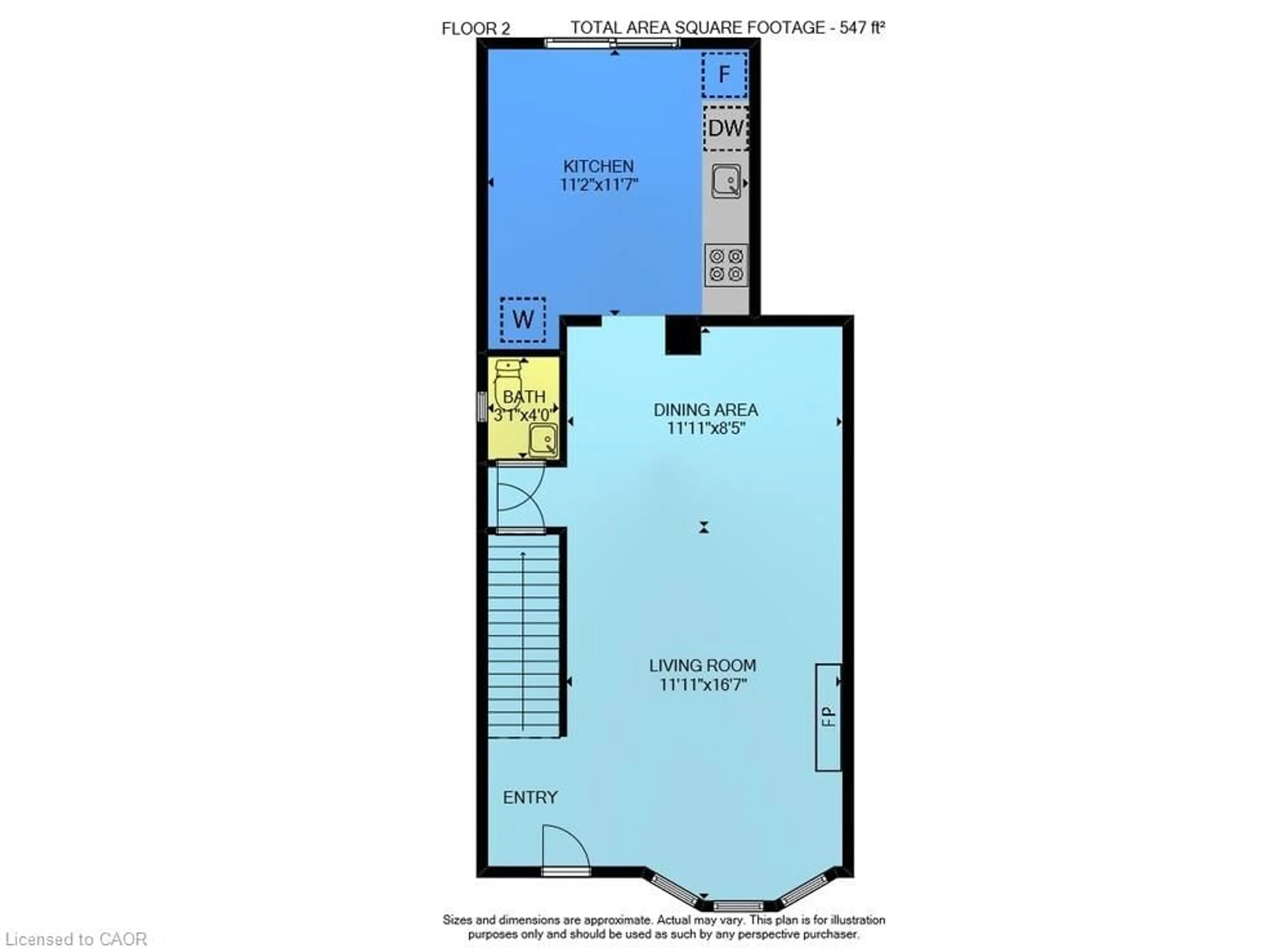 Floor plan for 55 Francis St, Hamilton Ontario L8L 3V2