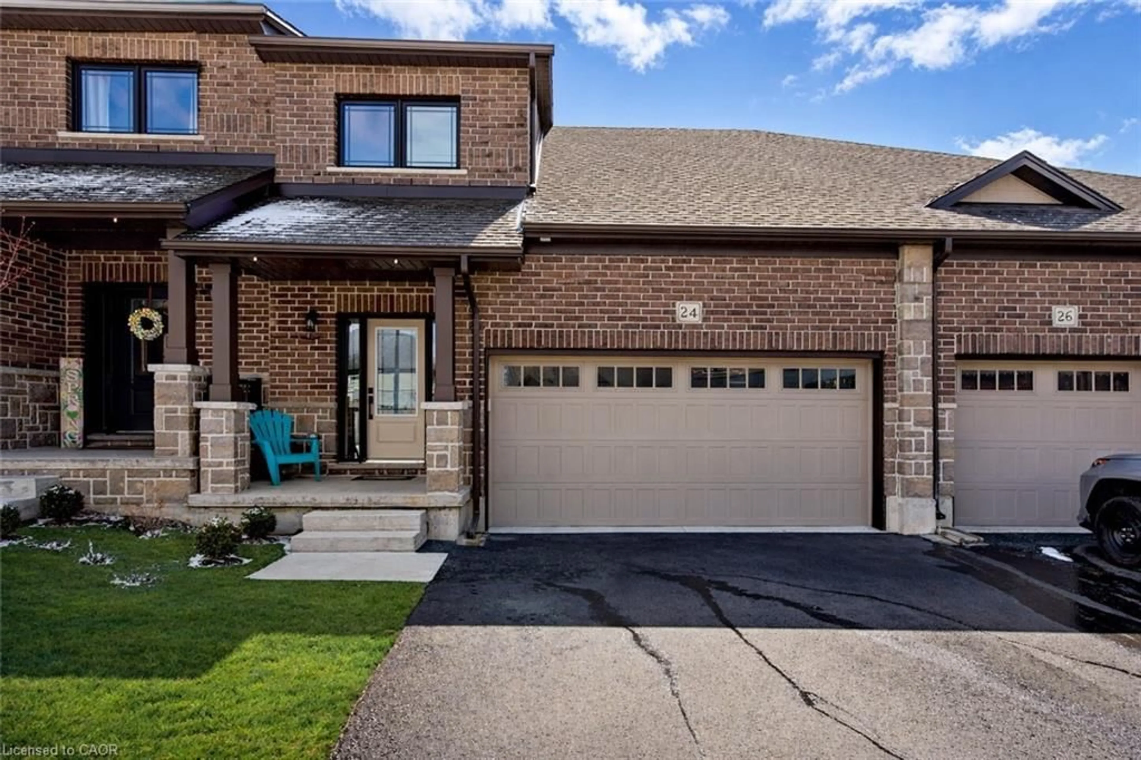 Home with brick exterior material, street for 24 Tamarack Way, Simcoe Ontario N3Y 4Z6