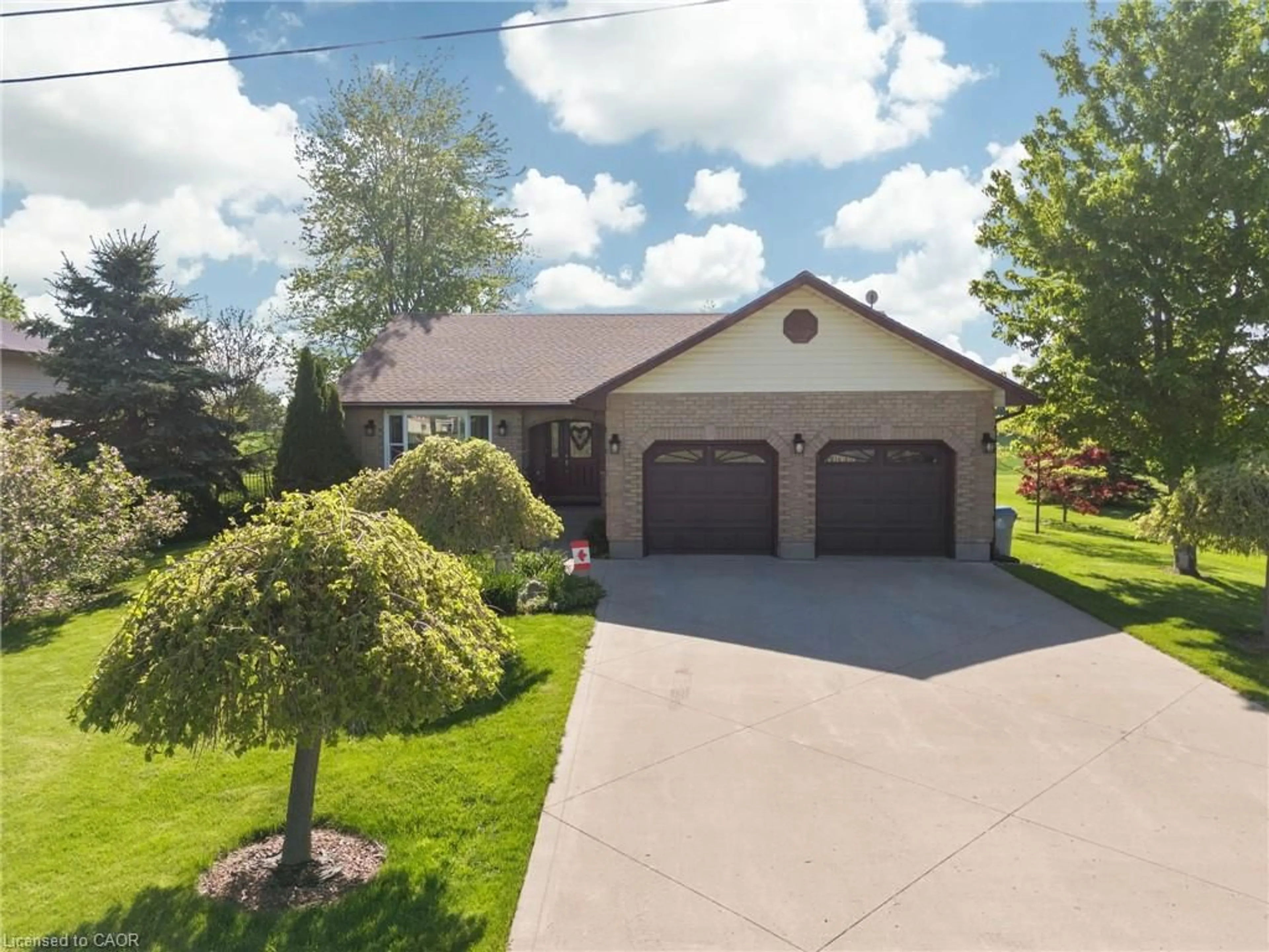 A pic from outside/outdoor area/front of a property/back of a property/a pic from drone, street for 34381 Denfield Rd, Clandeboye Ontario N0M 2S0