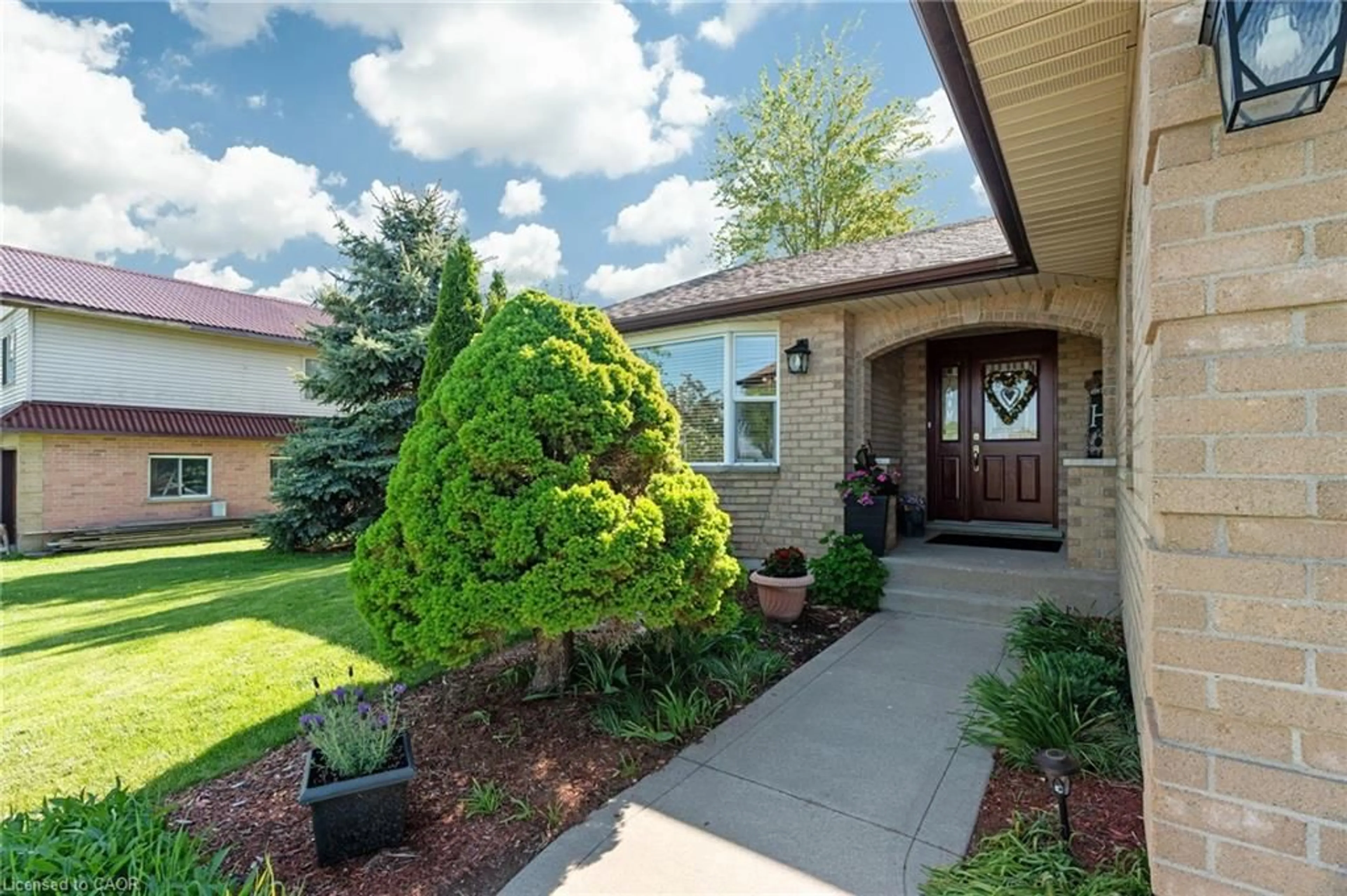 Home with brick exterior material, street for 34381 Denfield Rd, Clandeboye Ontario N0M 2S0