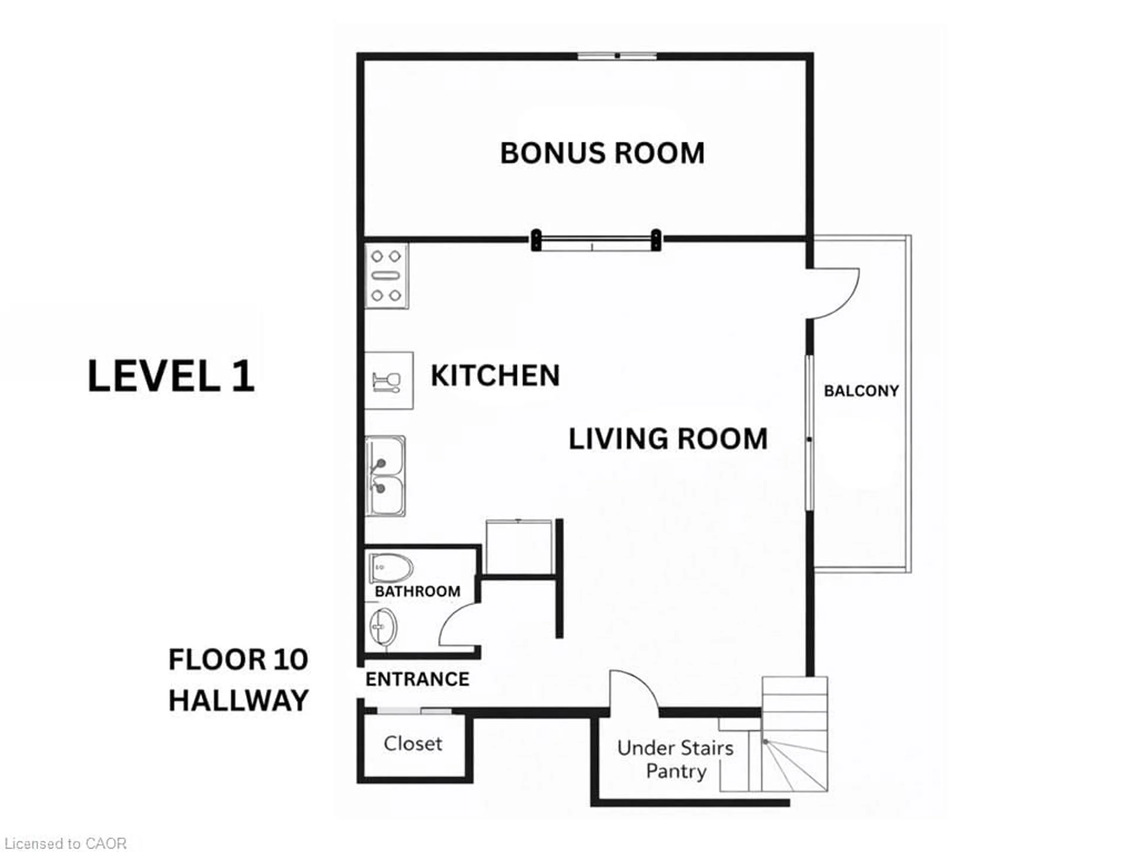 Floor plan for 49 Queen St #1004, Mississauga Ontario L5G 4N6