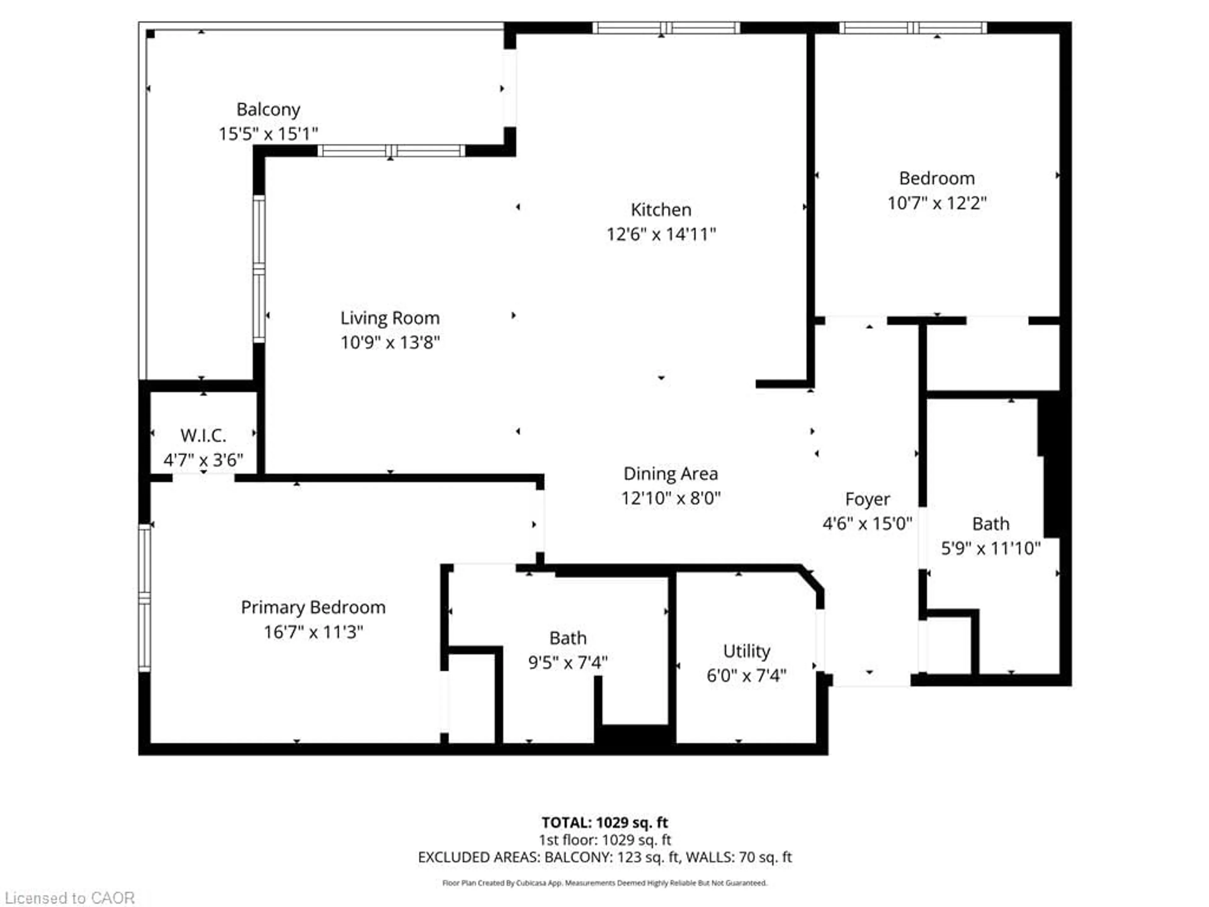 Floor plan for 65 Haddington St #207, Caledonia Ontario N3W 2H2