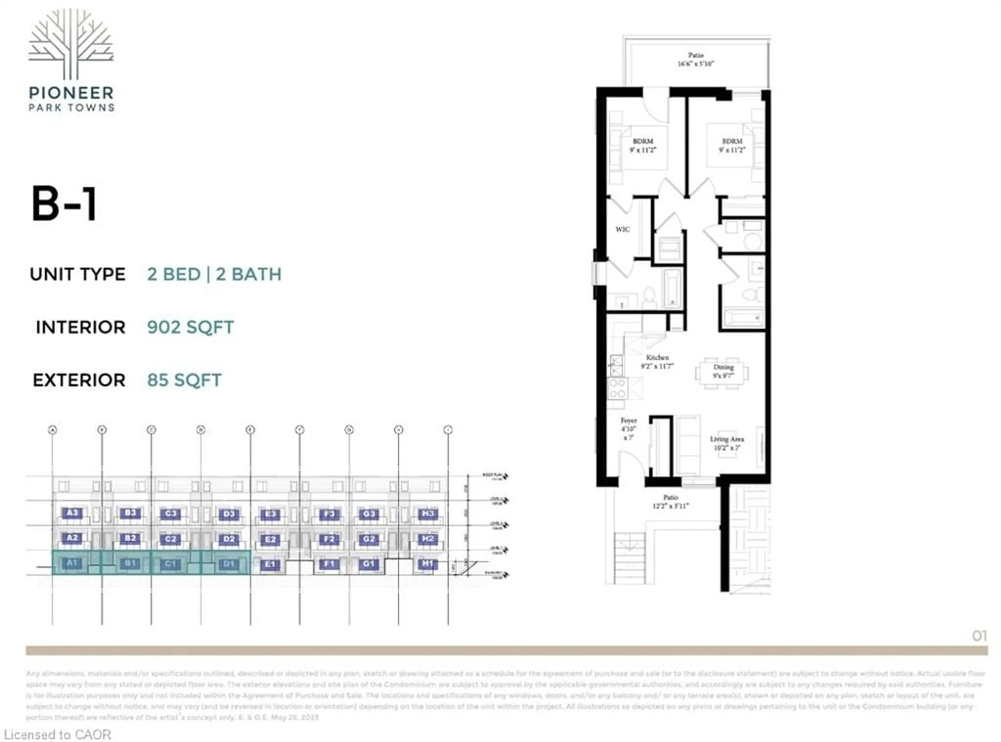 Floor plan for 854 Doon Village Rd #6, Kitchener Ontario N2P 1A3