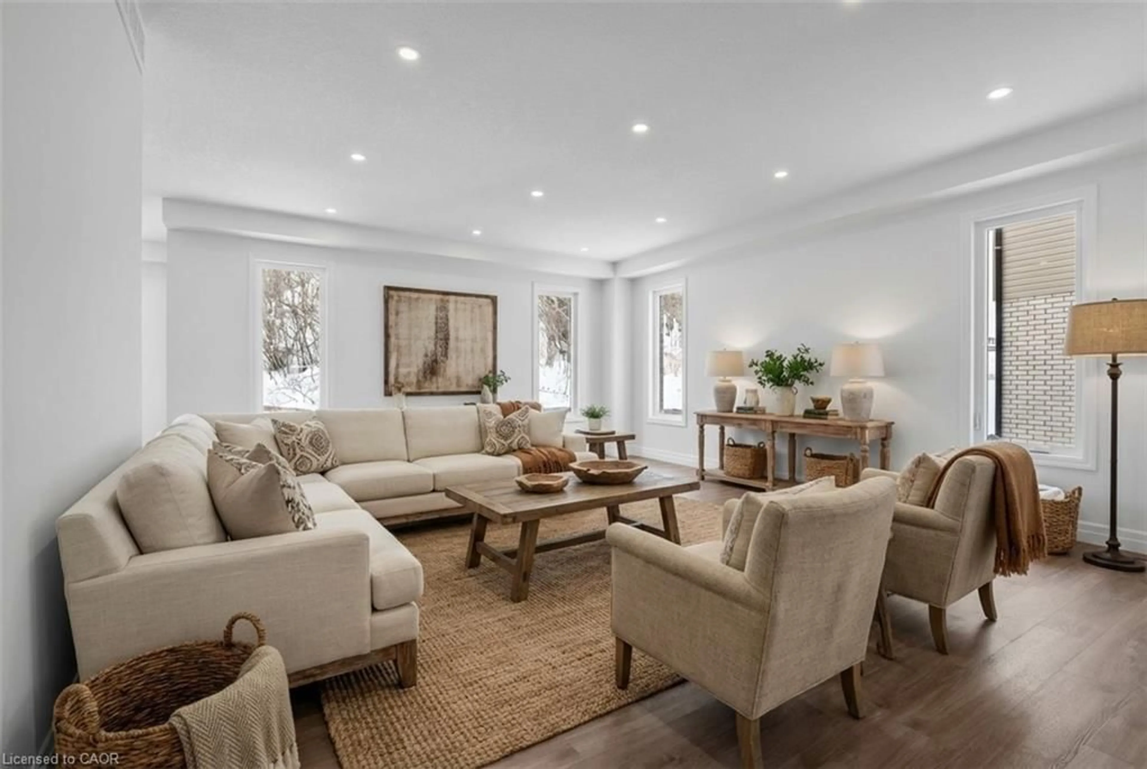 Living room with furniture, unknown for 74 Quarry Park Dr, Kitchener Ontario N2B 3J7