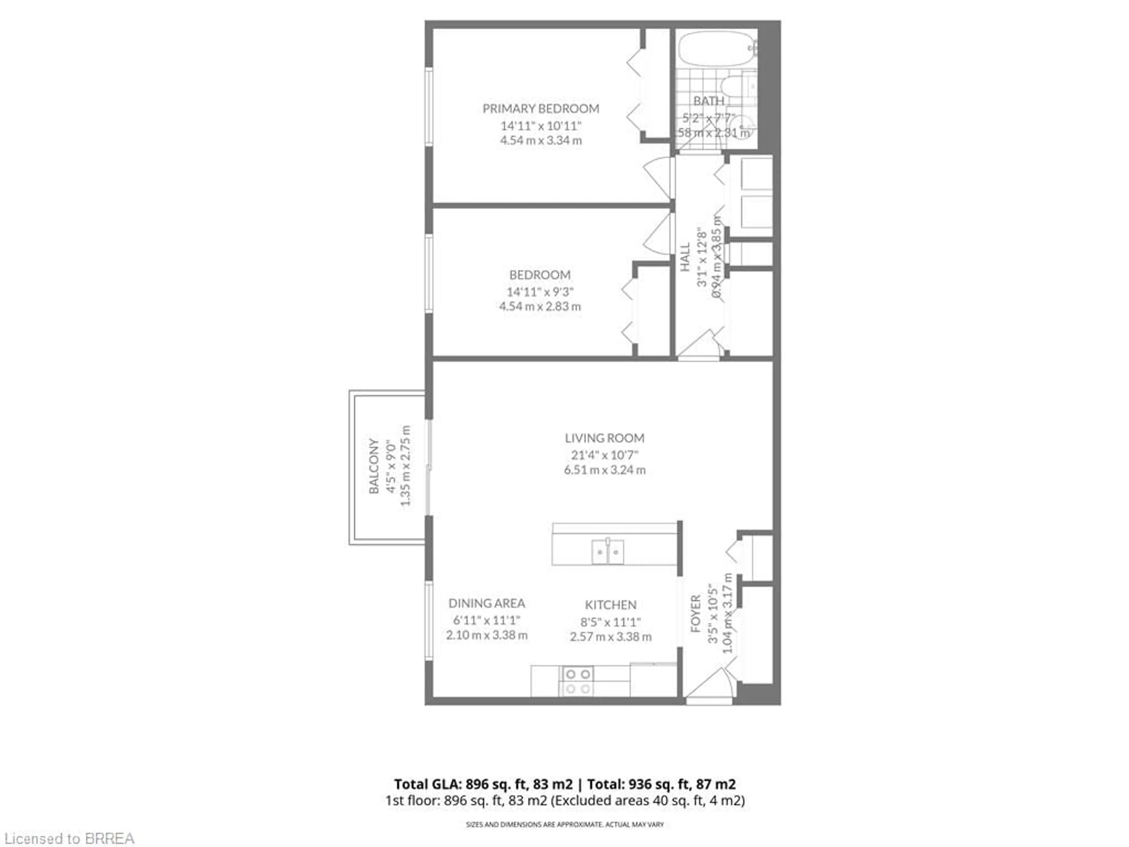 Floor plan for 616 Grey St #16, Brantford Ontario N3S 4Y1