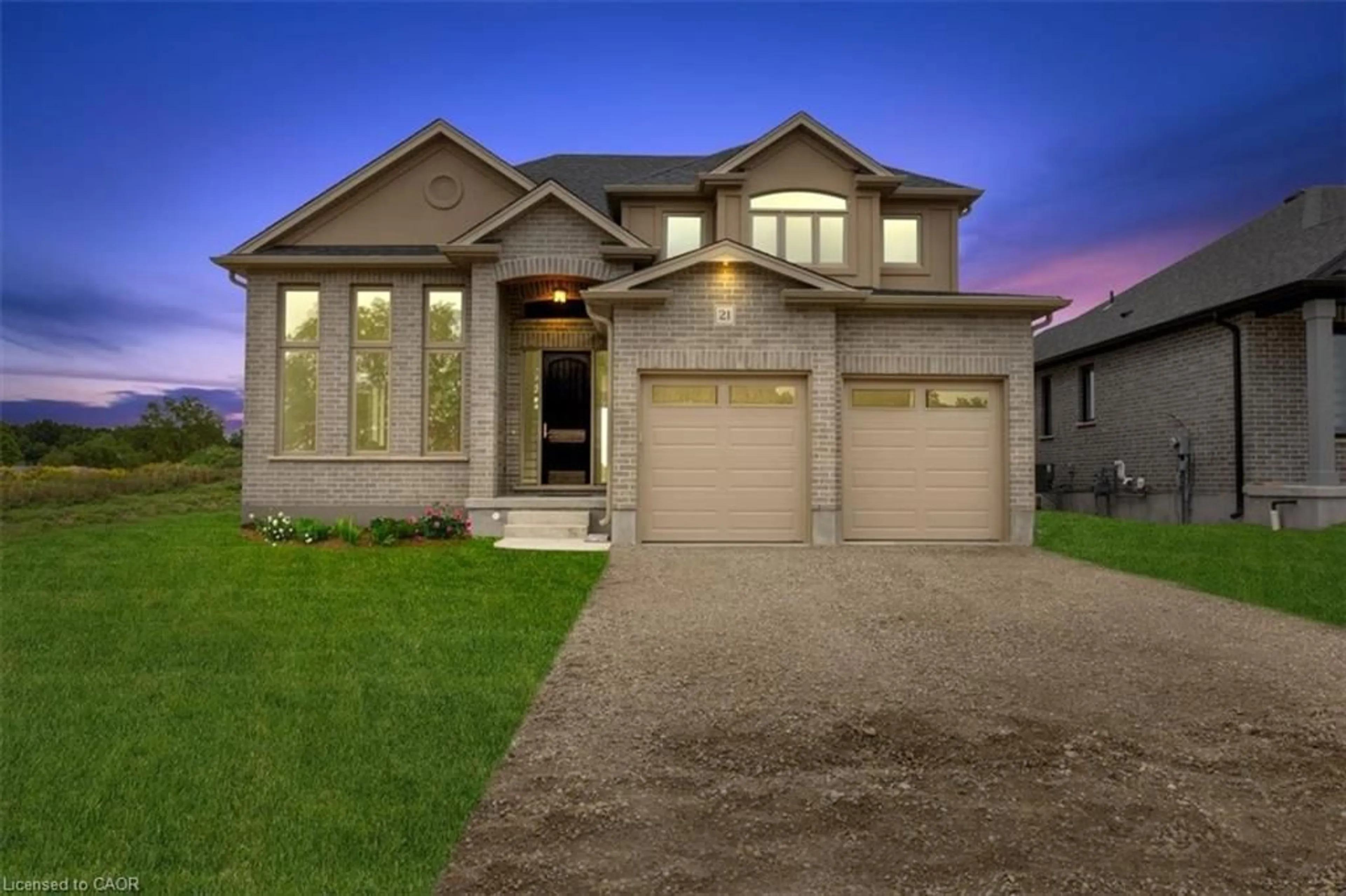 Home with brick exterior material, street for 21 Sycamore Dr, Tillsonburg Ontario N4G 5R9