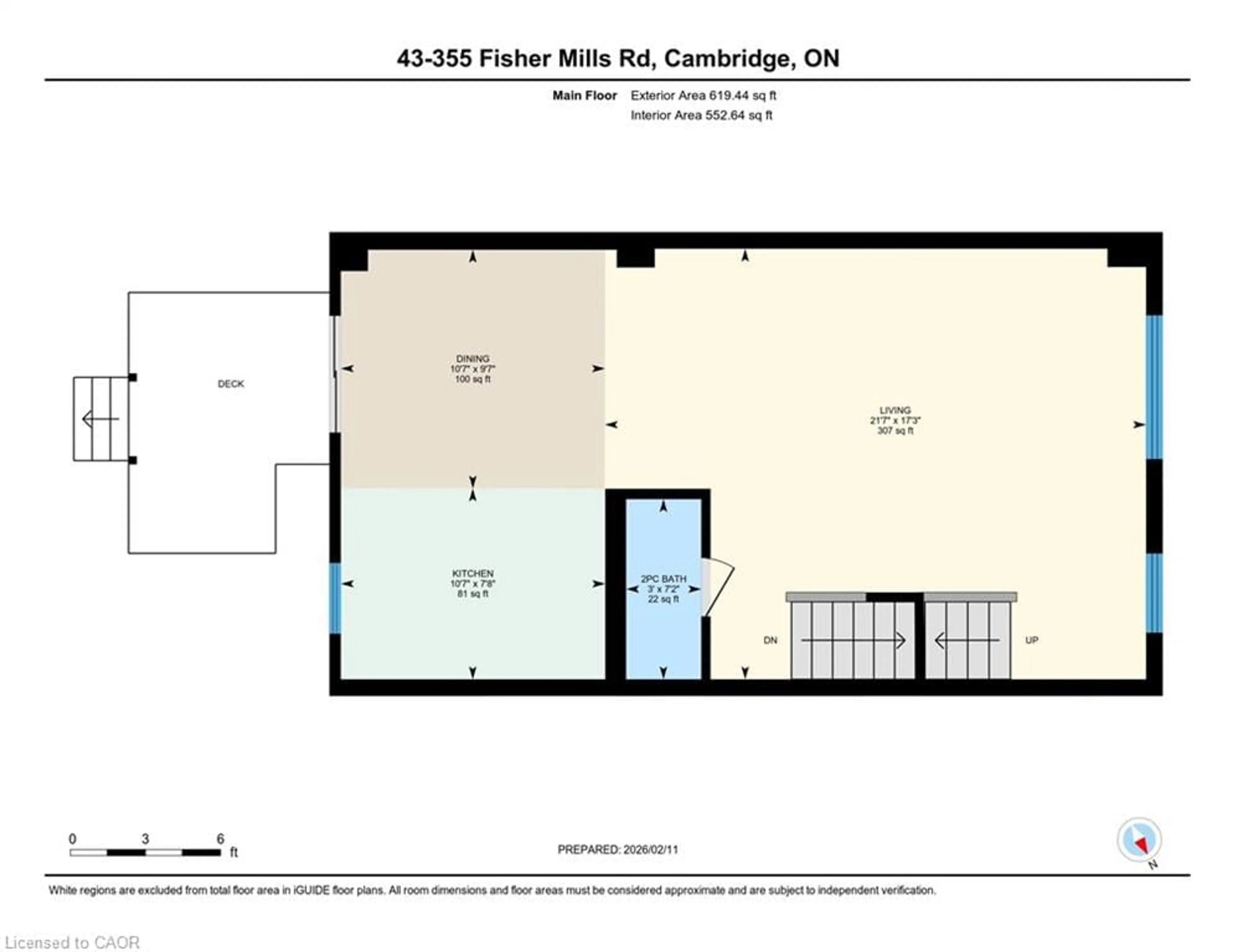 Floor plan for 355 Fisher Mills Rd #43, Cambridge Ontario N3C 4N5
