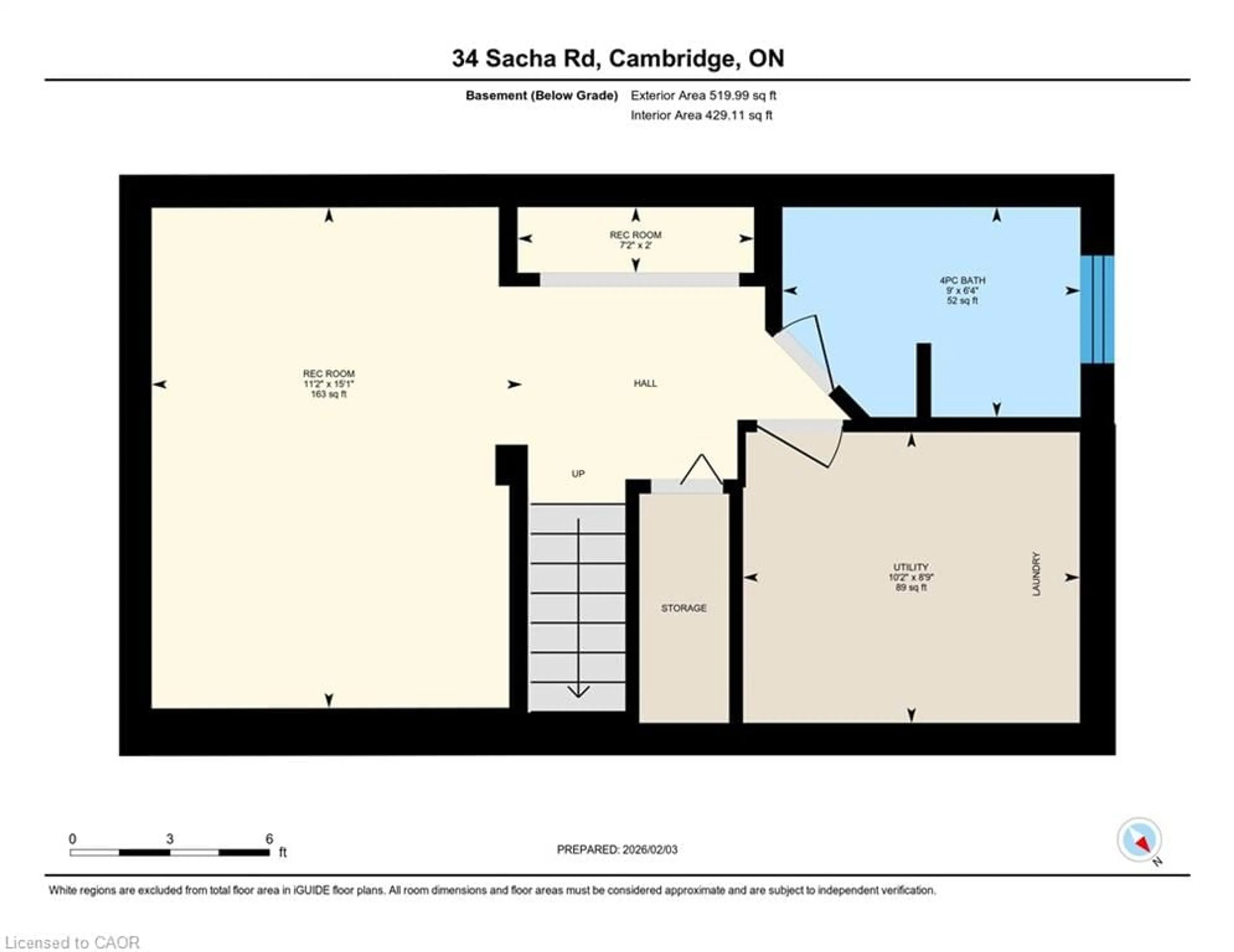 Floor plan for 34 Sacha Rd, Cambridge Ontario N3C 4A1