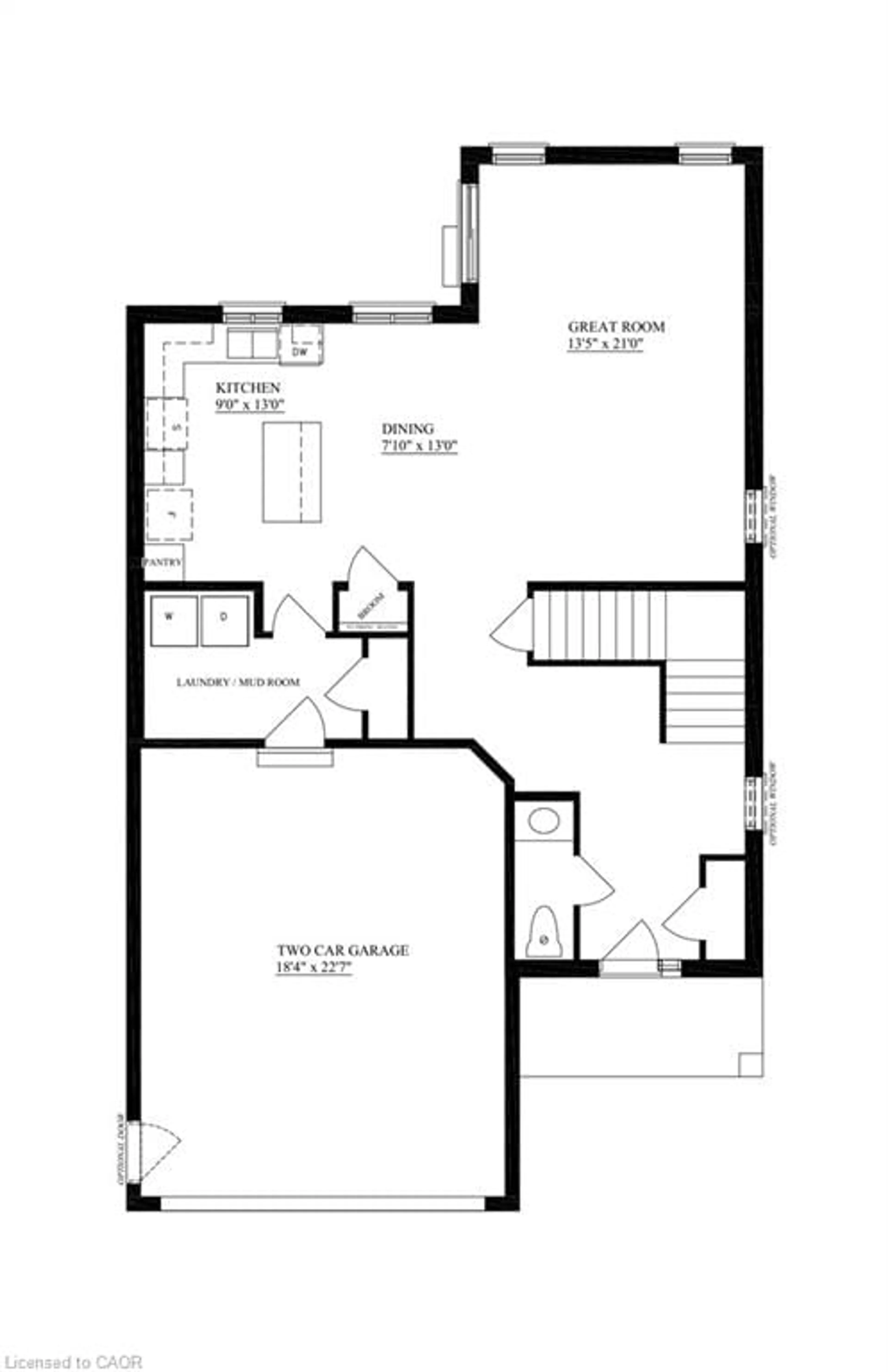 Floor plan for LOT 20 Featherstone St, Listowel Ontario N4W 4F5