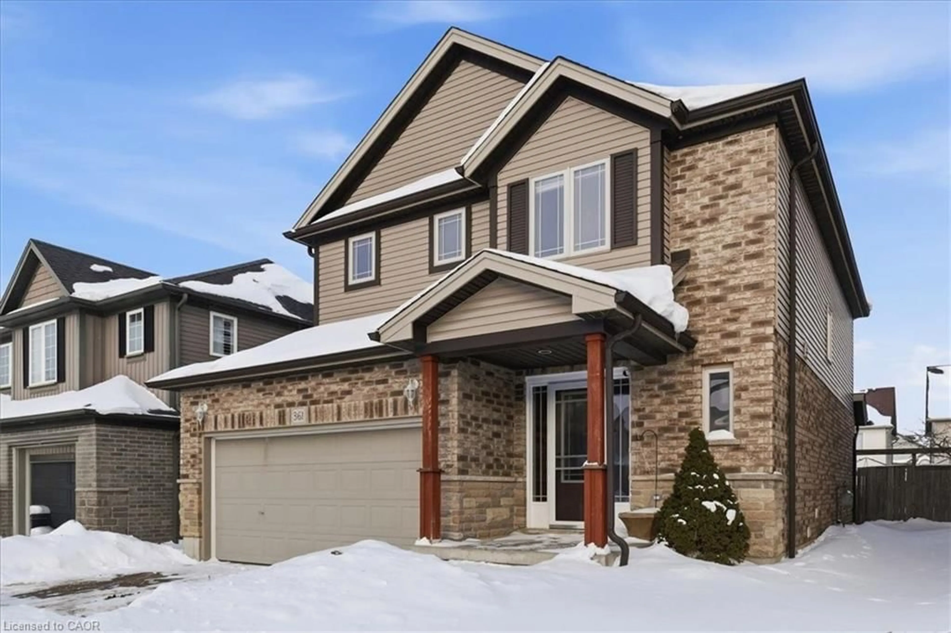 Home with brick exterior material, street for 361 Sienna Cres, Kitchener Ontario N2R 1T8